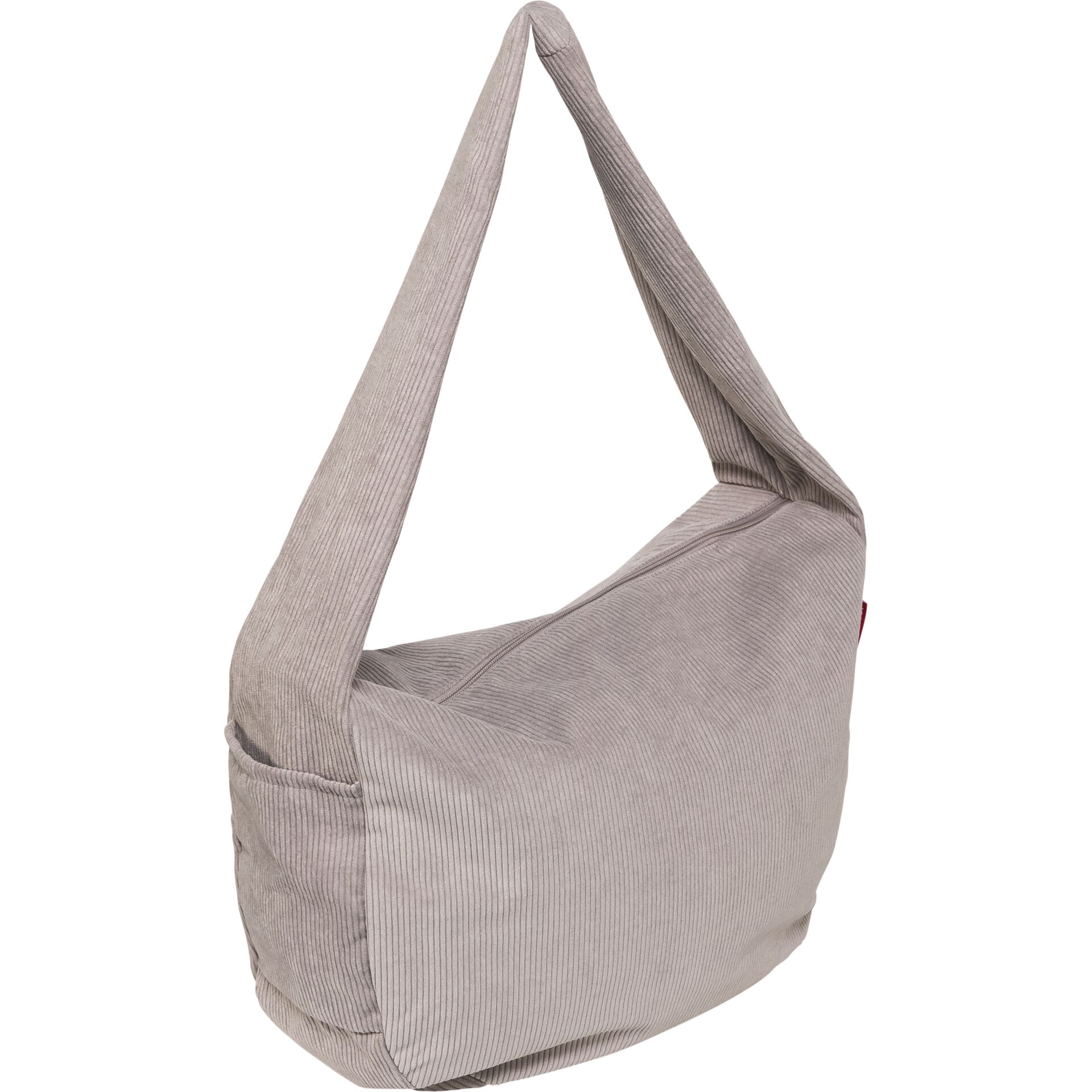 Tasche, Hobo, Kordelcord, Beige, Strukturiert