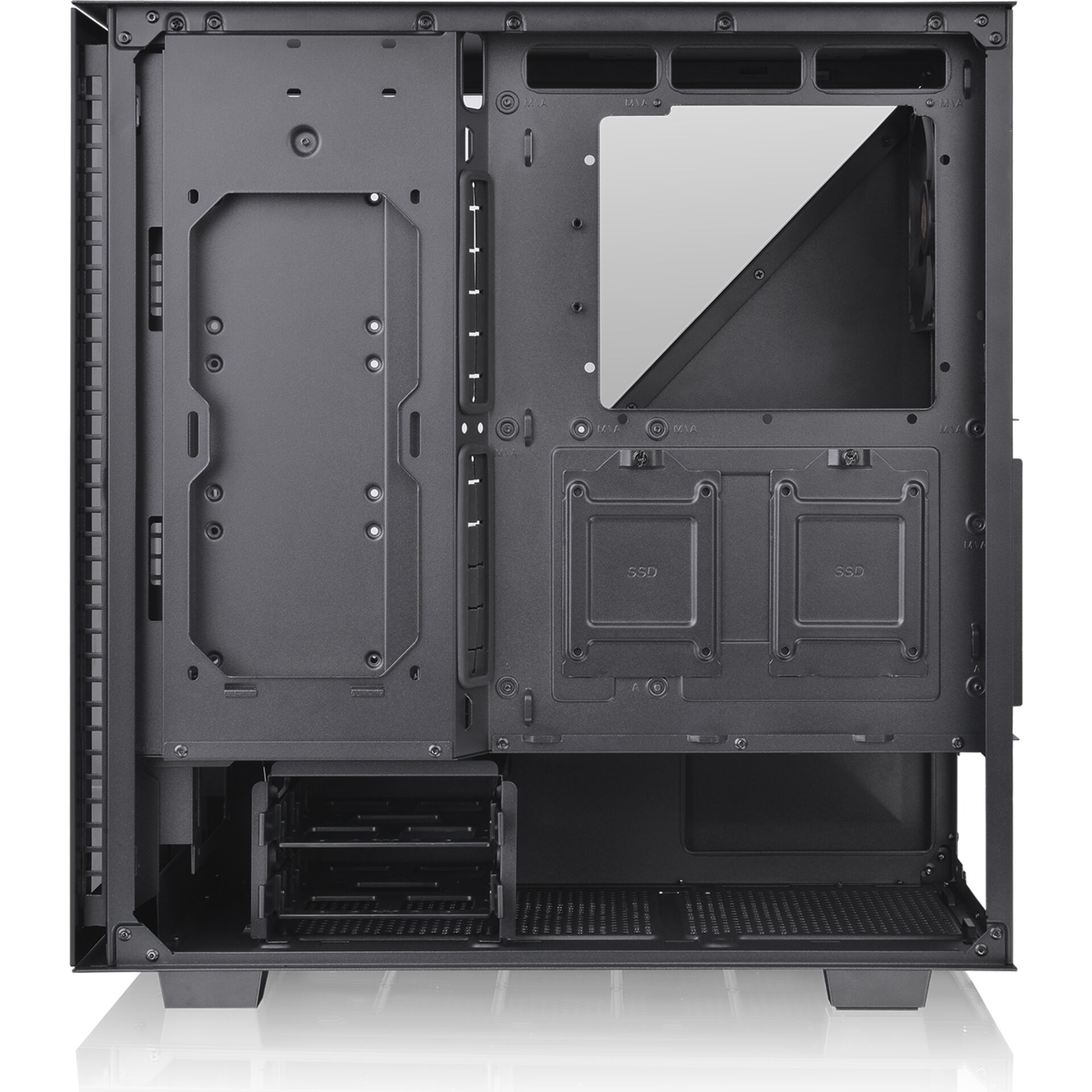 PC-Gehäuse, Mid-Tower, 3.5 Zoll-Schächte, SSD-Fächer, Lüfterslot