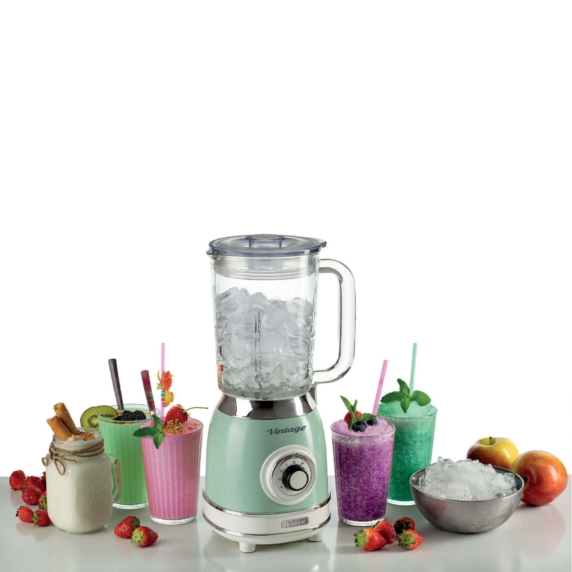 blender, Küchengerät, Glaskrug, Eiszerkleinerer, Retro-Stil
