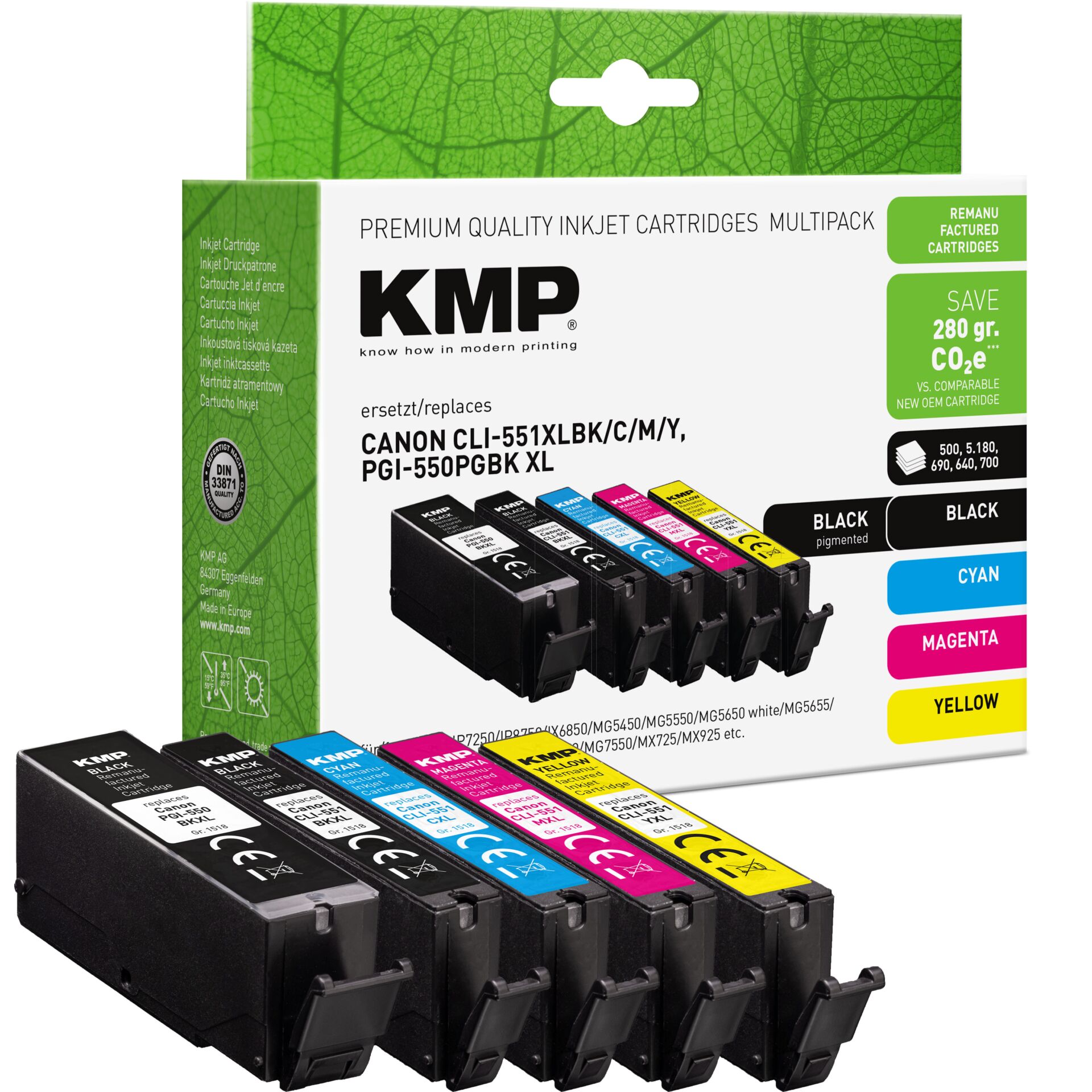 Adapter, Elektronik, Tintenpatronen, Druckerpatronen, CMYK, Multipack, Canon Ersatzpatronen