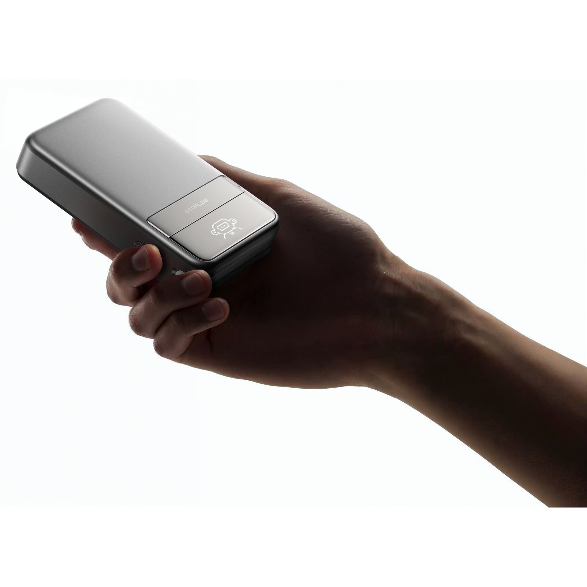 handgehaltenes gerät, kompaktes gadget, silber Farbe, knopf, sensor?