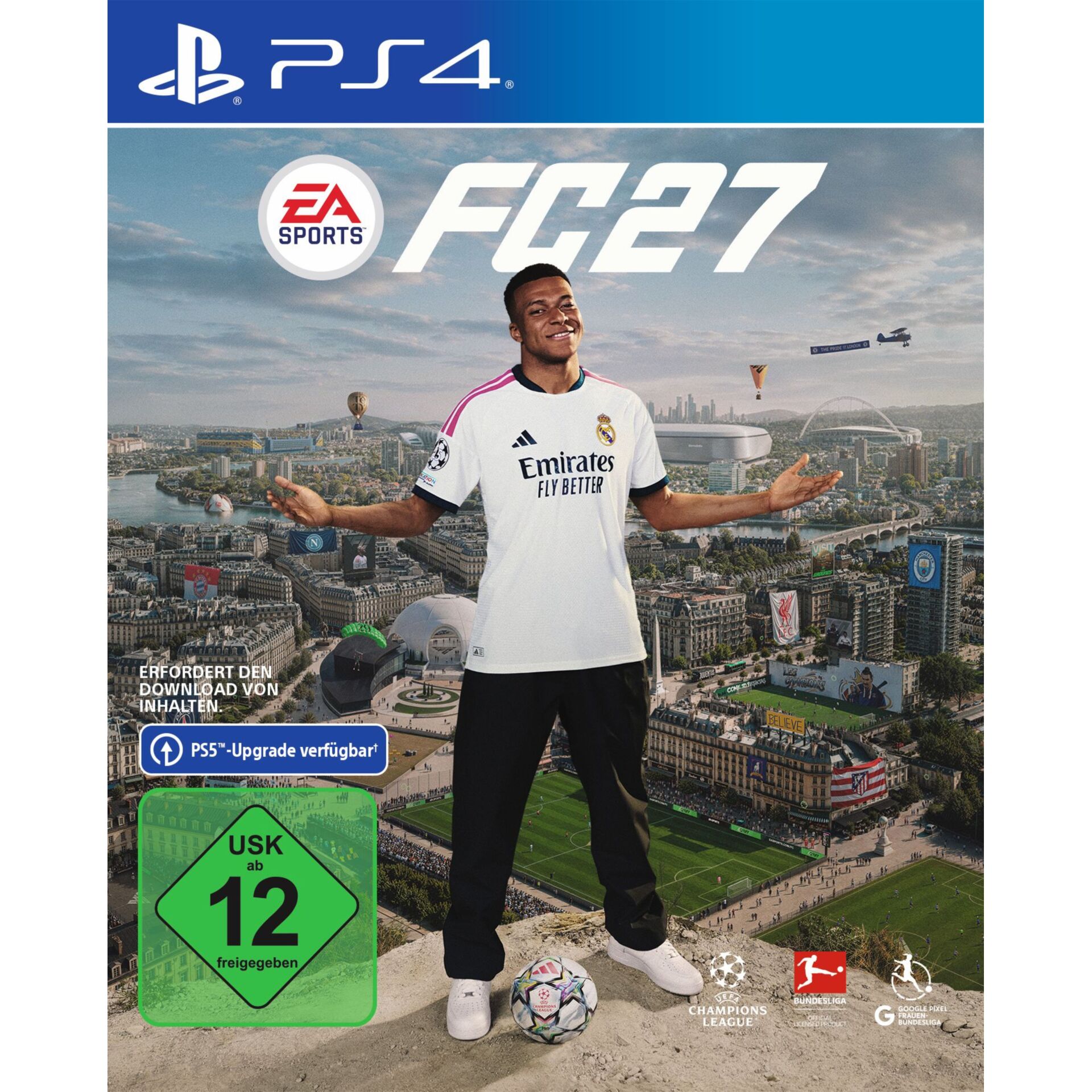 PS4, FC27, Fußball, Real Madrid Trikot, Fußball-Videospiel