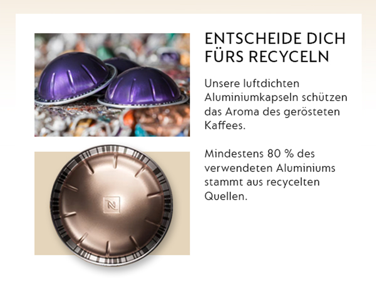 Kaffeekapseln, Aluminiumkapsel, farbige Kapseln, Kapseldeckel, Recycling