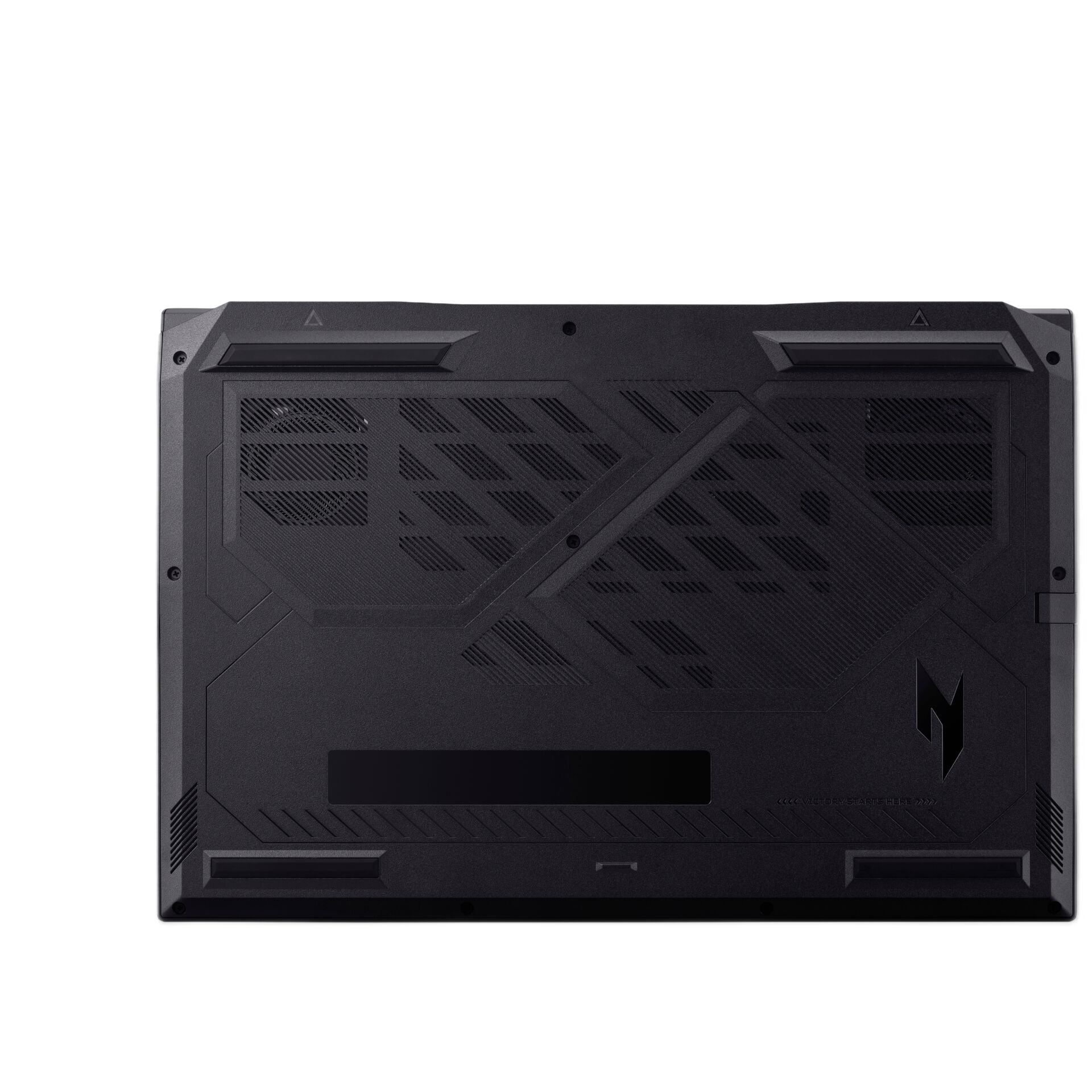 Gaming-Laptop, Laptop-Unterseite, Schwarz, Kunststoffgehäuse, Lüftungsgitter