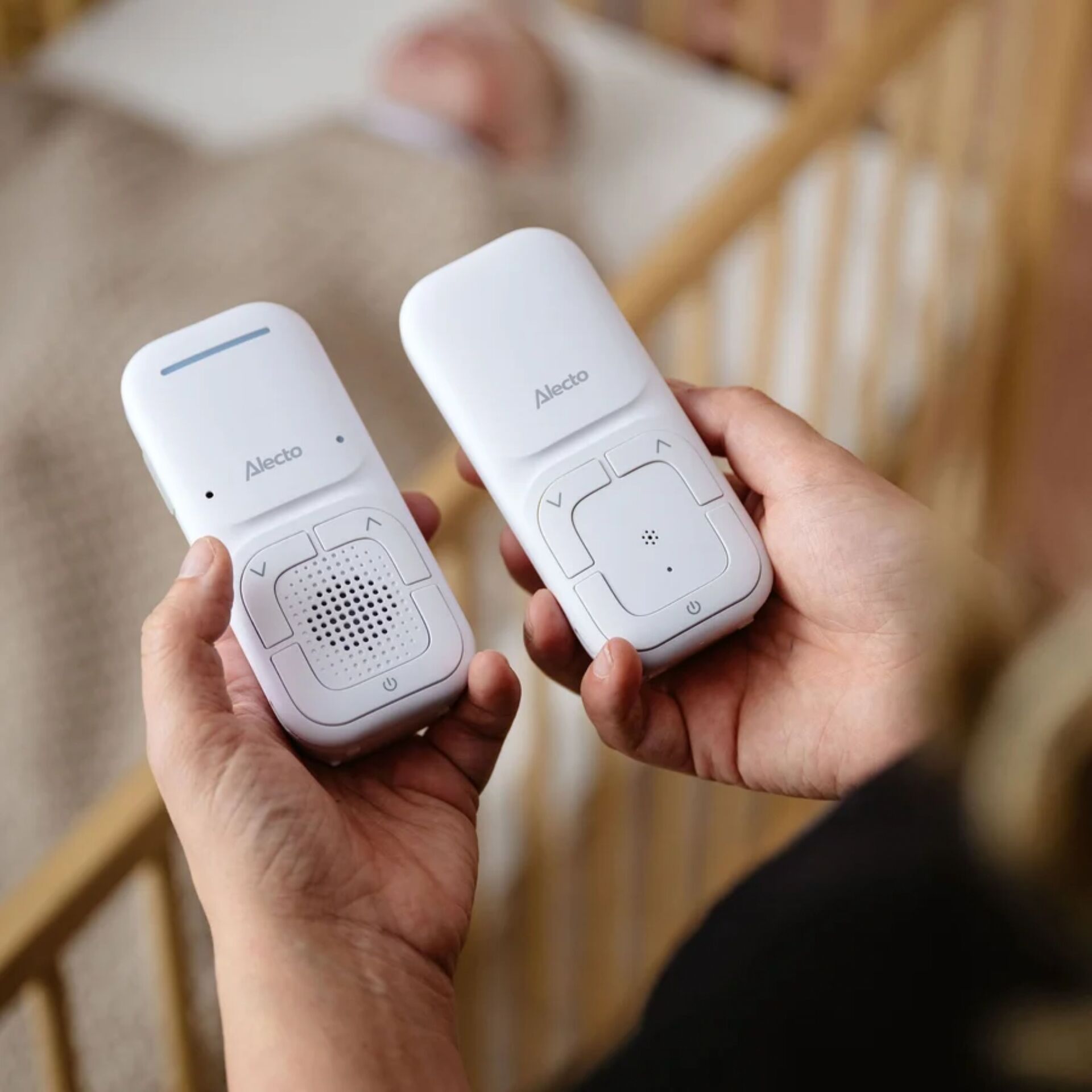 Babyphone, Drahtlos, Audioüberwachung, Weiß, Tragbar
