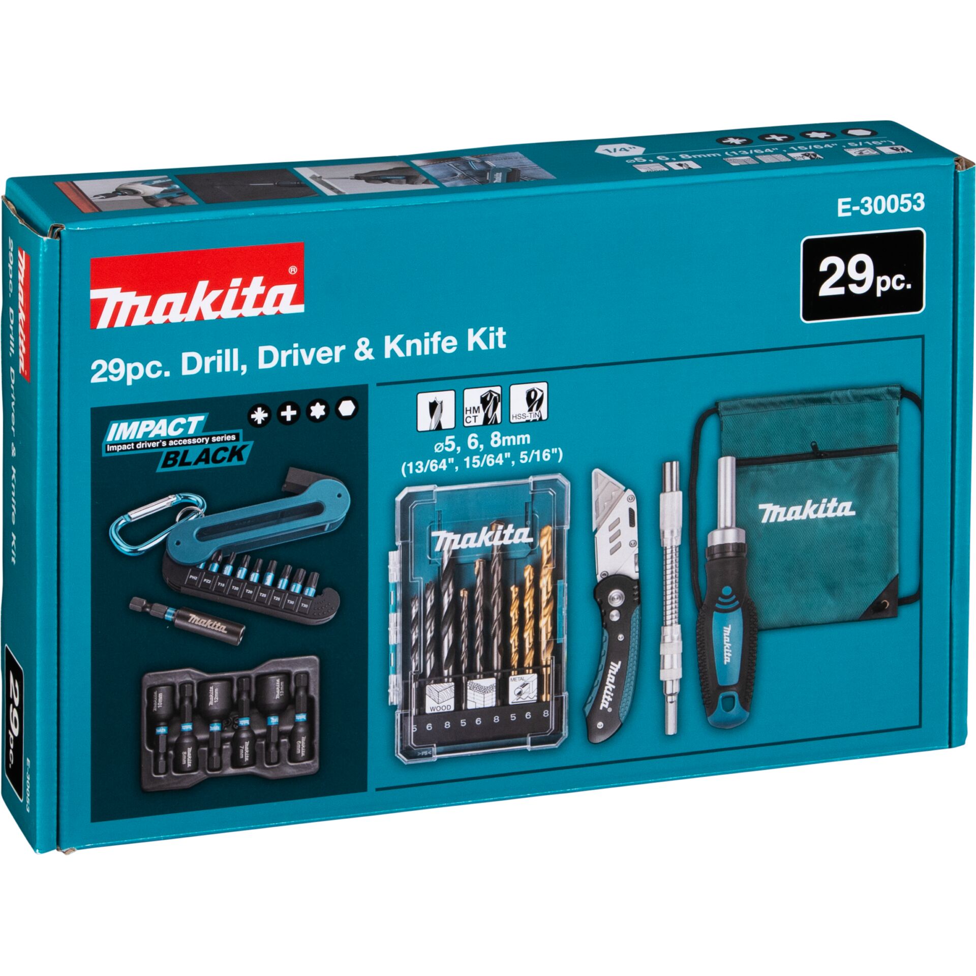 Bohrset, Schraubendreher-Set, Bohrer, Torx-Bits, Tragetasche