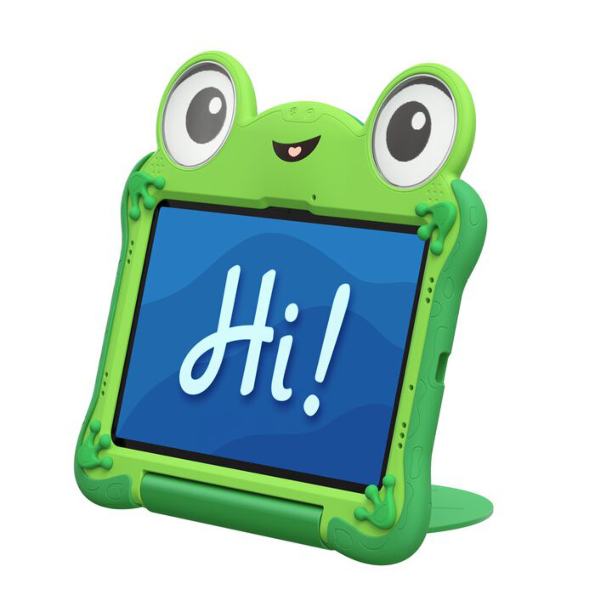 kinderschutz-rahmen, tablet-halter, grün, frösche design, tablet-ständer