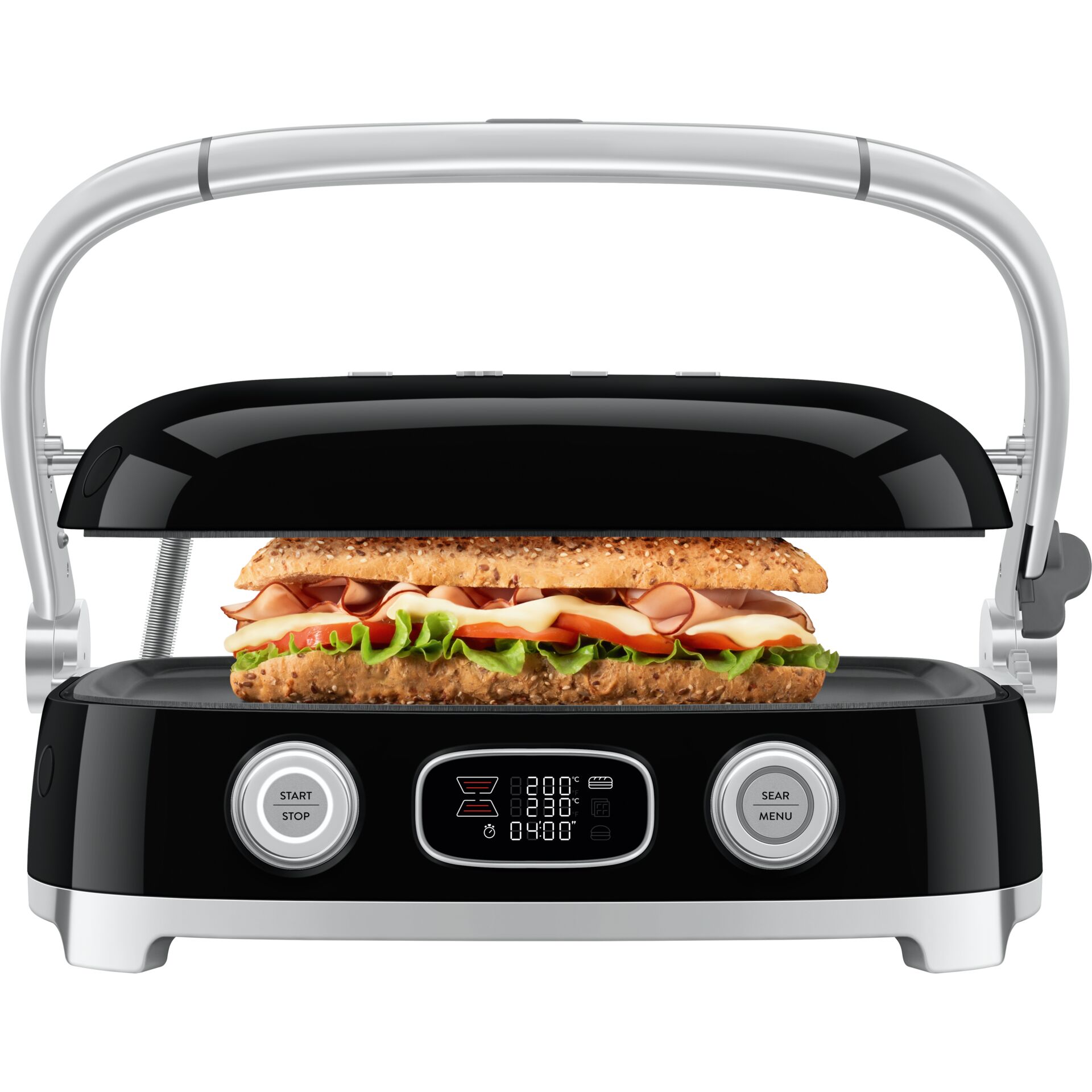 Kontaktgrill, Sandwichmaker, Grillplatte, Käse, Sandwich