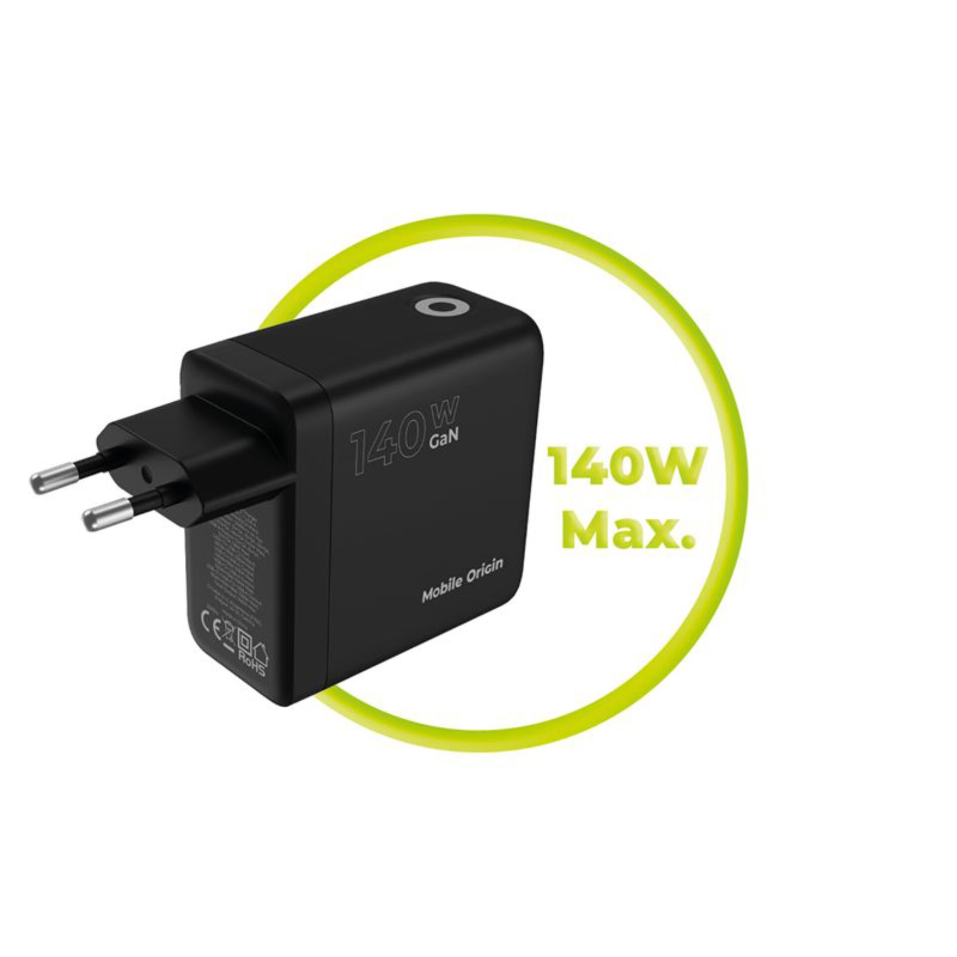 Ladegerät, 140W, GaN, USB-C, Netzteil