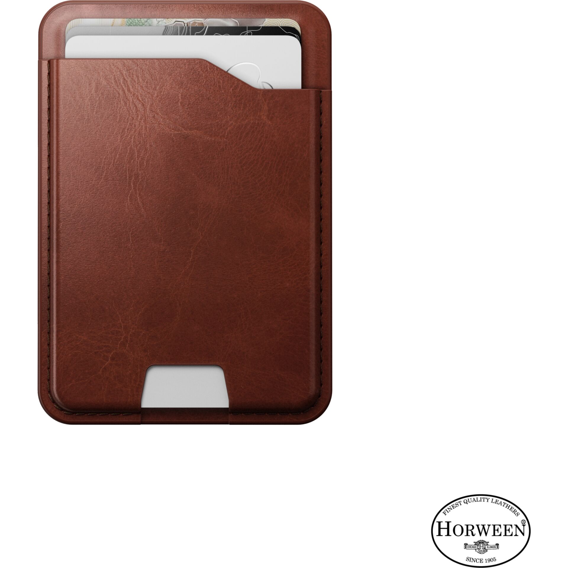 Geldbörse, Kartenhalter, Leder, Rothahrtbraun, Slimwallet