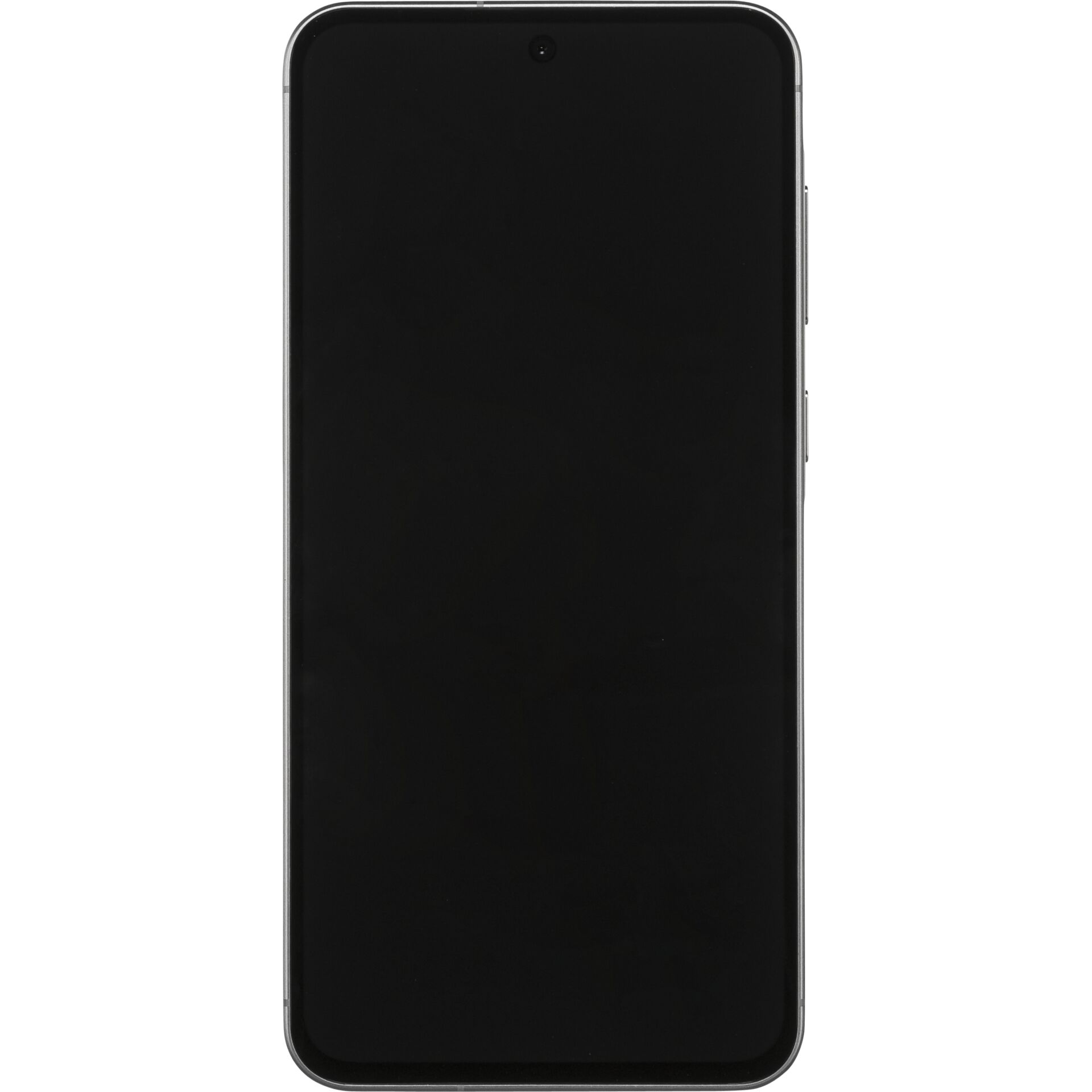 smartphone, schwarz, randloses display, frontkamera, schlankes design