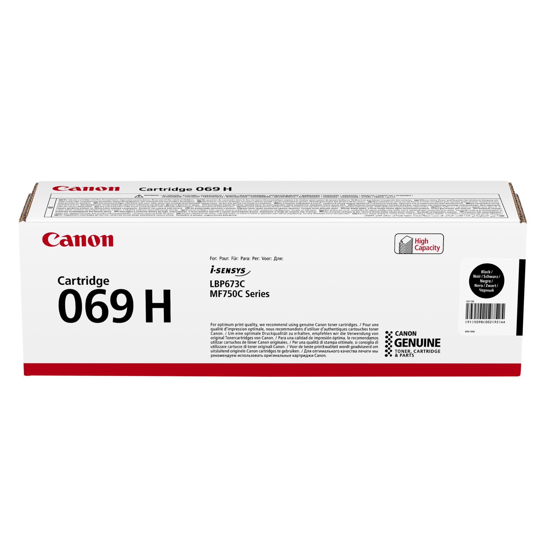 Canon Toner Cartridge 069 H BK  schwarz