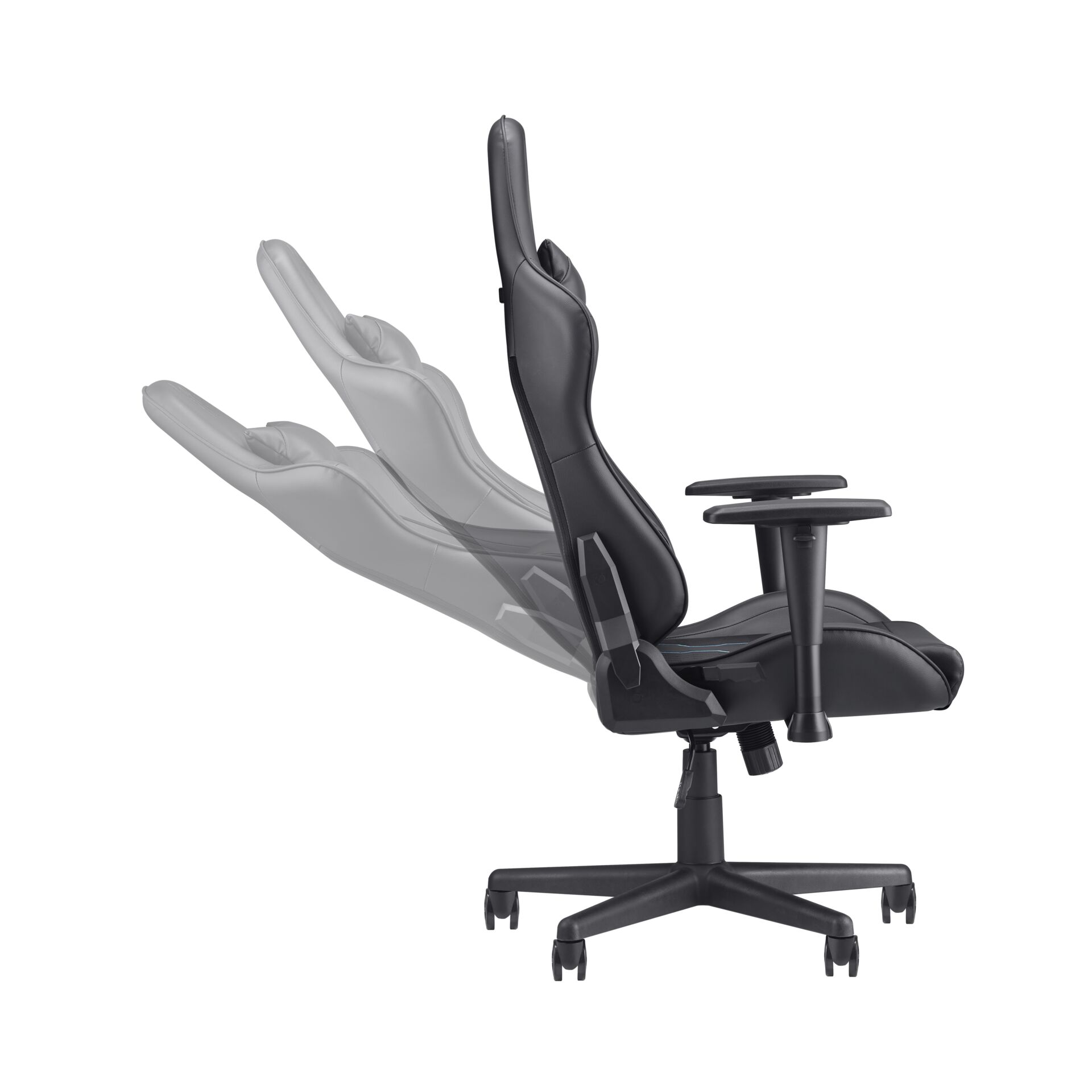 Gaming chair, Office chair, Ergonomic, Leder, Schwarz