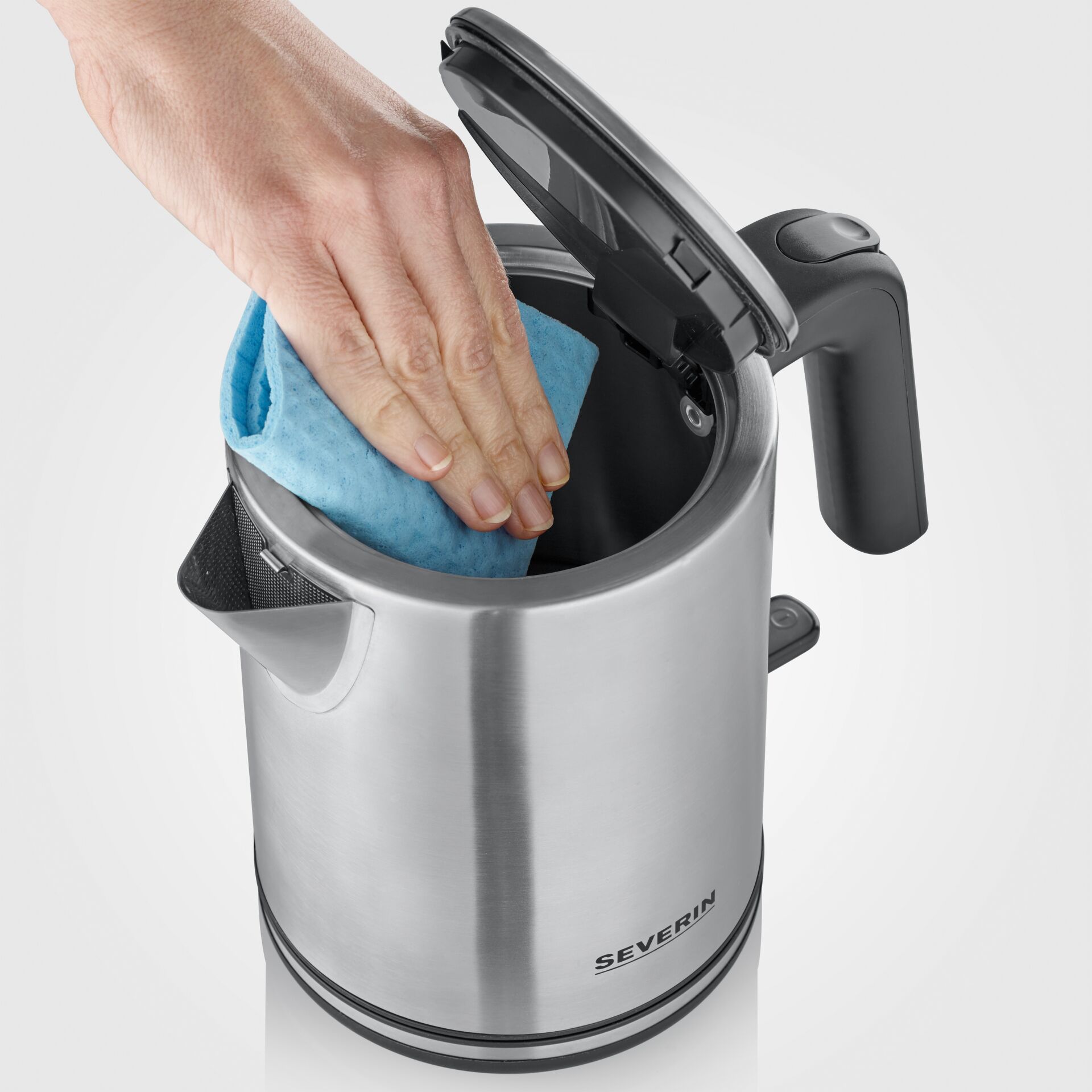 Kochgeschirr, Topf, Reinigen, Person