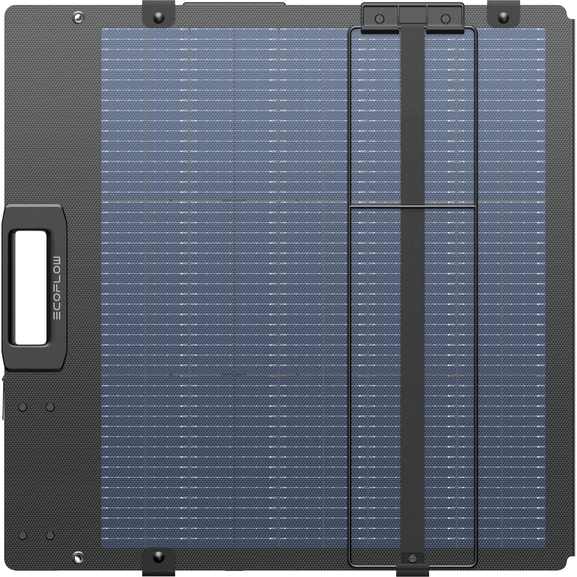 faltbares Solarpanel, Solarzellen, dunkelgrau, Tragegriff, Aufstellbügel