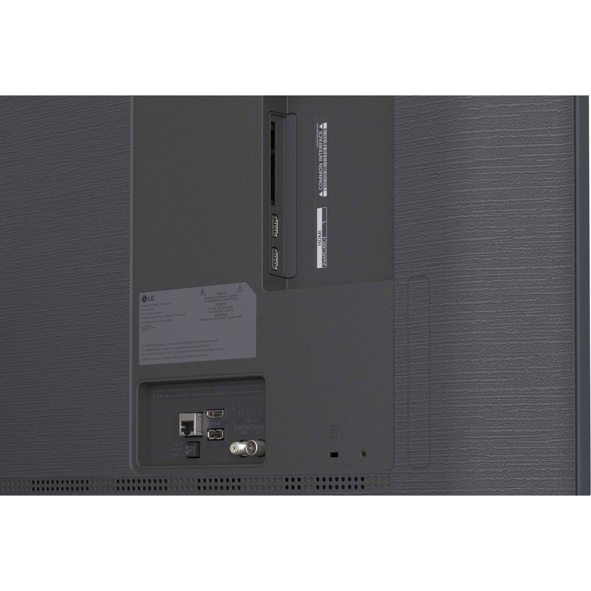 HDMI, USB, Ethernet, USB-C, TV Rückseite