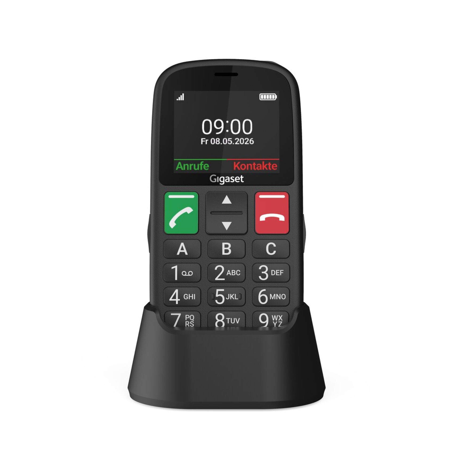 Kleines Telefon, Mobiltelefon, Tastenhandy, Gigaset, Ladestation