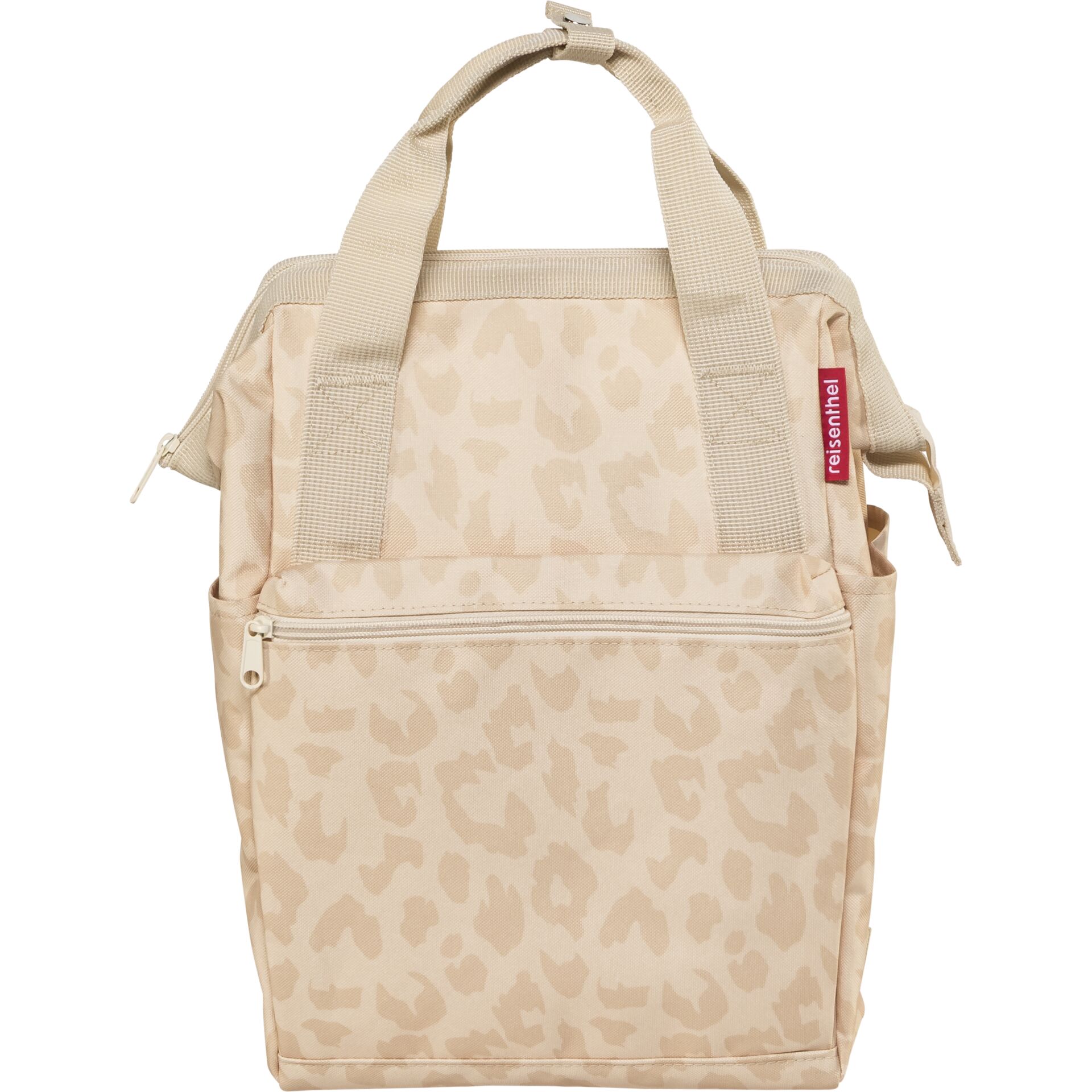tote bag, beige, Leinenmuster, gemustert, Reißverschlusstasche
