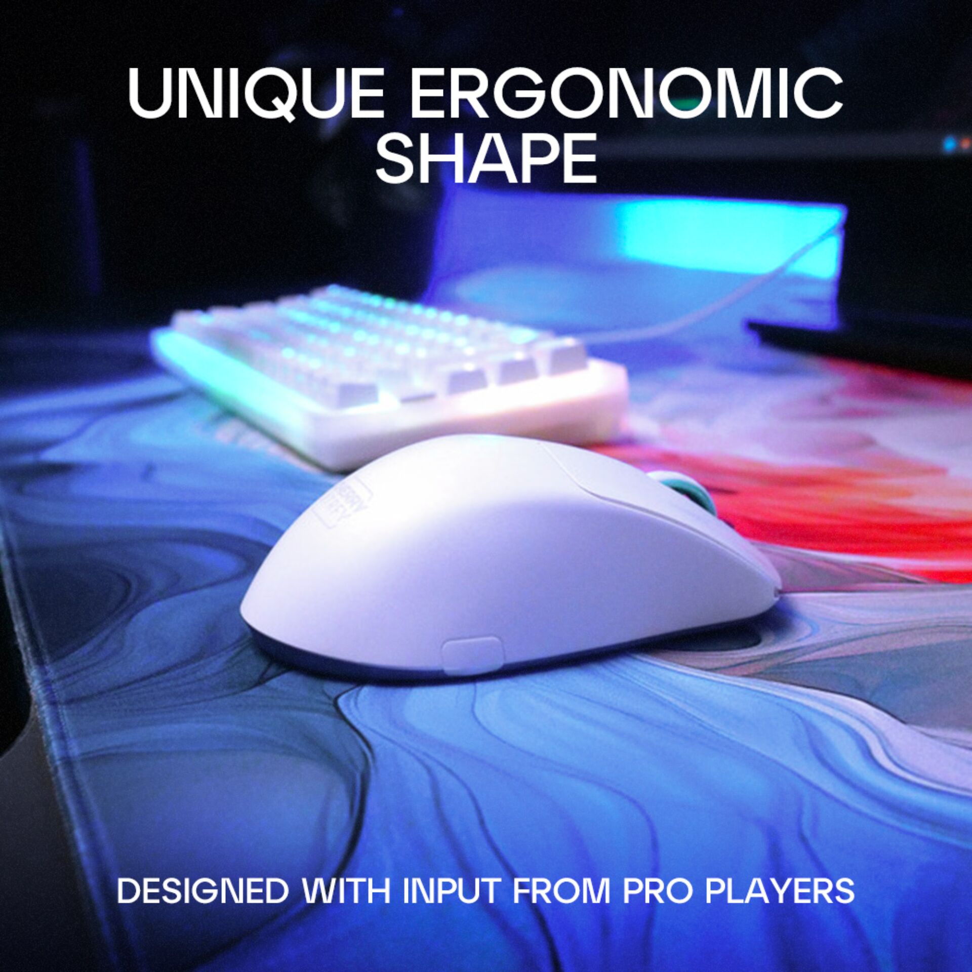 Maus, weiße Maus, Gaming-Maus, USB-Maus, ergonomische Form