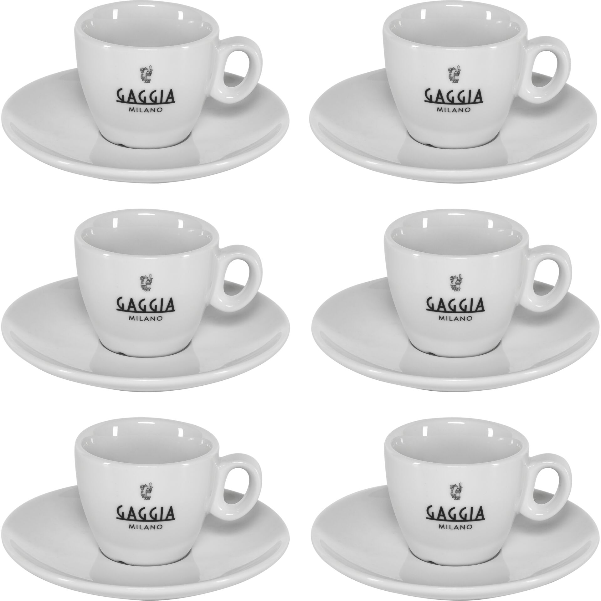 Gaggia Milano Espressotassen  Set 6 Stück