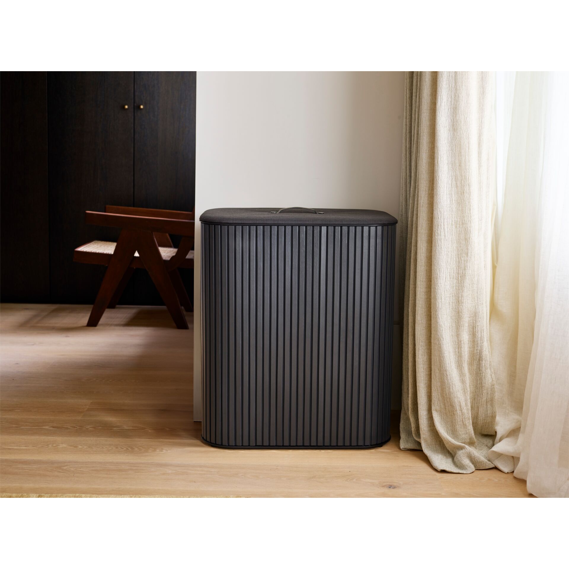 Koffer, Reisegepäck, Hartschale, Schwarz, Gurtband-Muster