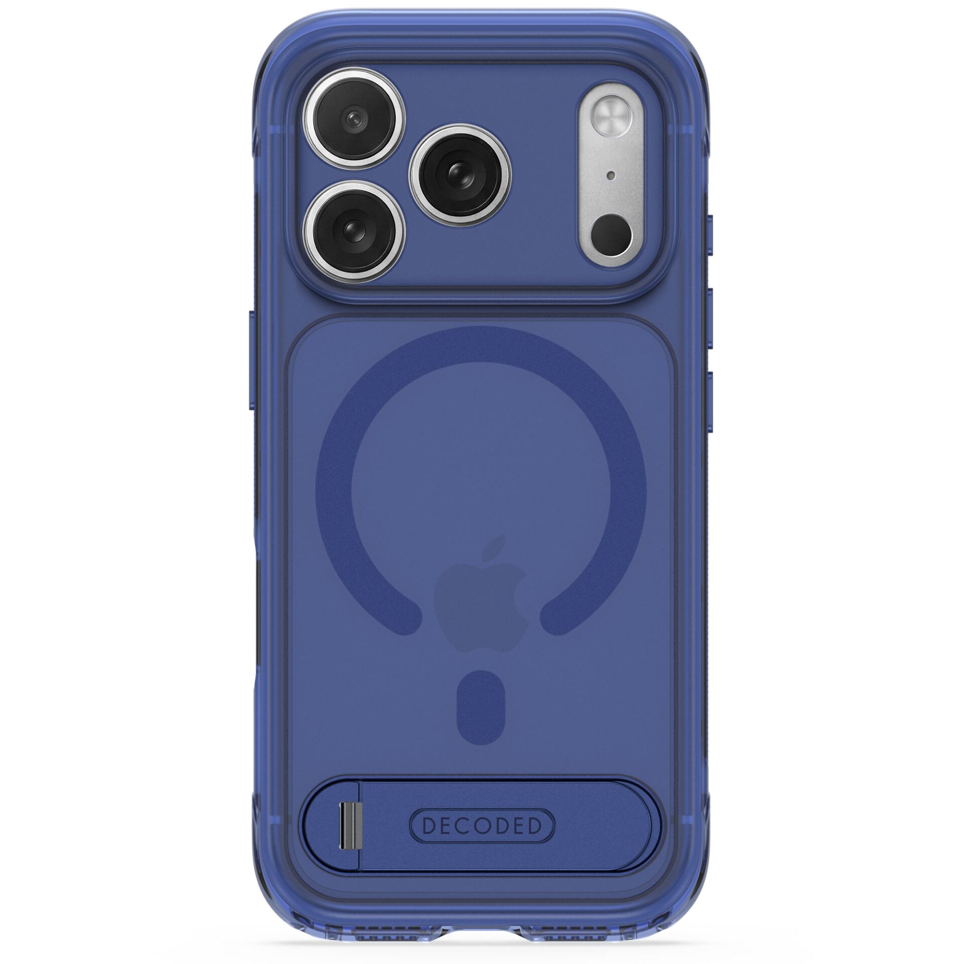 smartphonehülle, blaues gehäuse, dreifach kamera, iPhone, klare rückseite