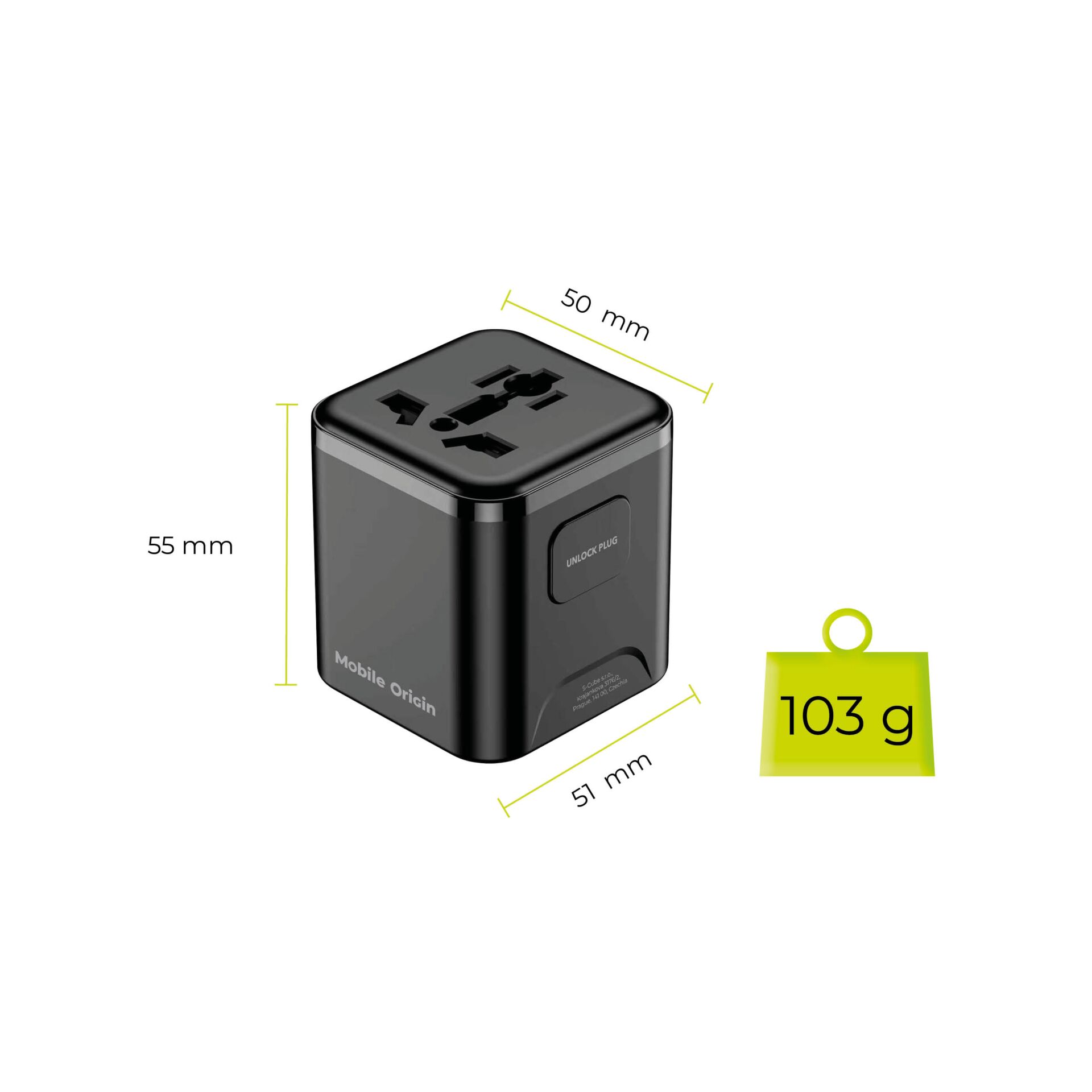 Würfel, Adapter, Stecker, 60W Stecker, Netzadapter