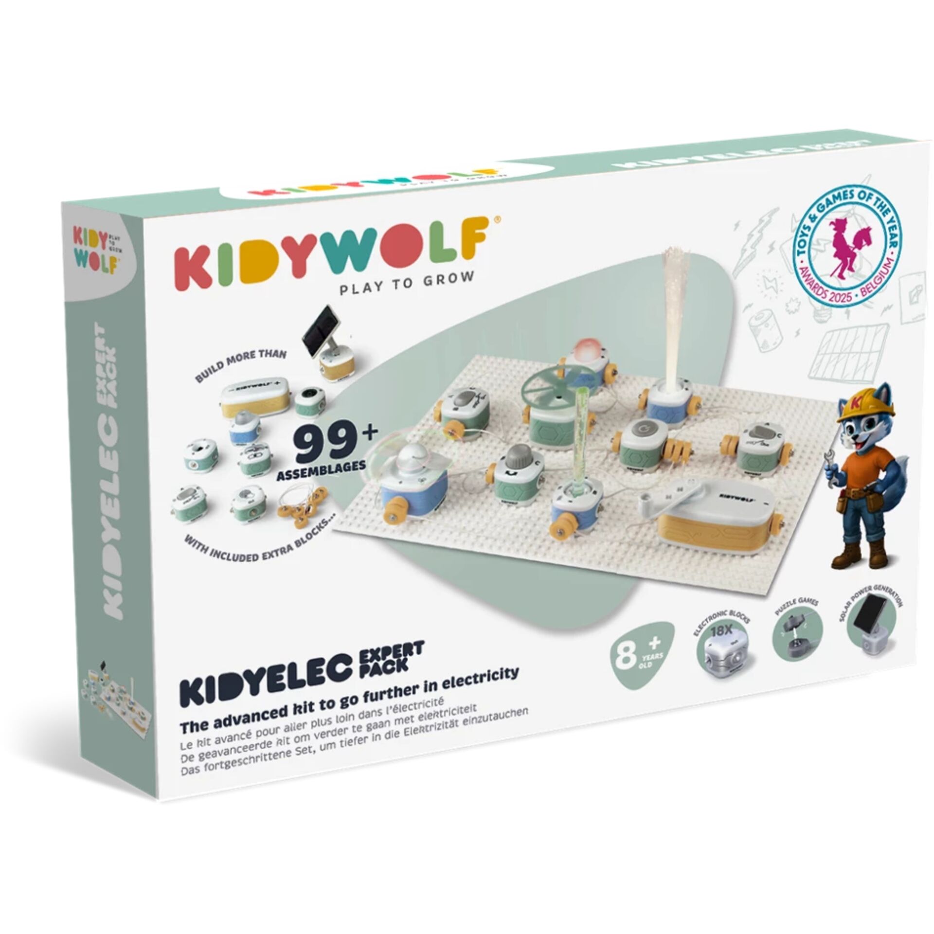 Kidywolf Elektrizität-  Experimentierkasten 18-tlg.