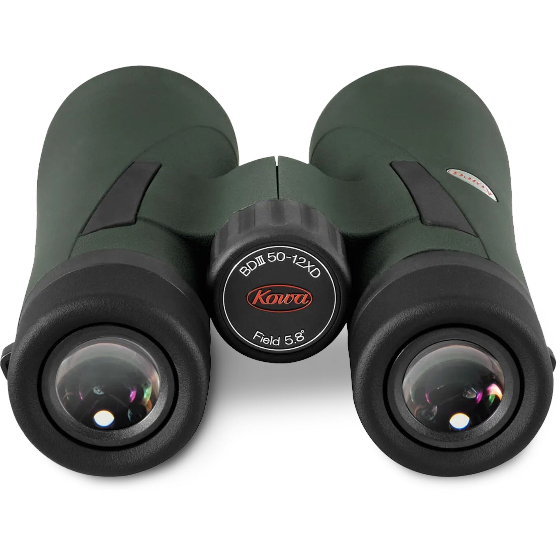 Fernglas, 12-fache Vergrößerung, 50-mm-Objektiv, Dunkelgrün, Gummiarmierung