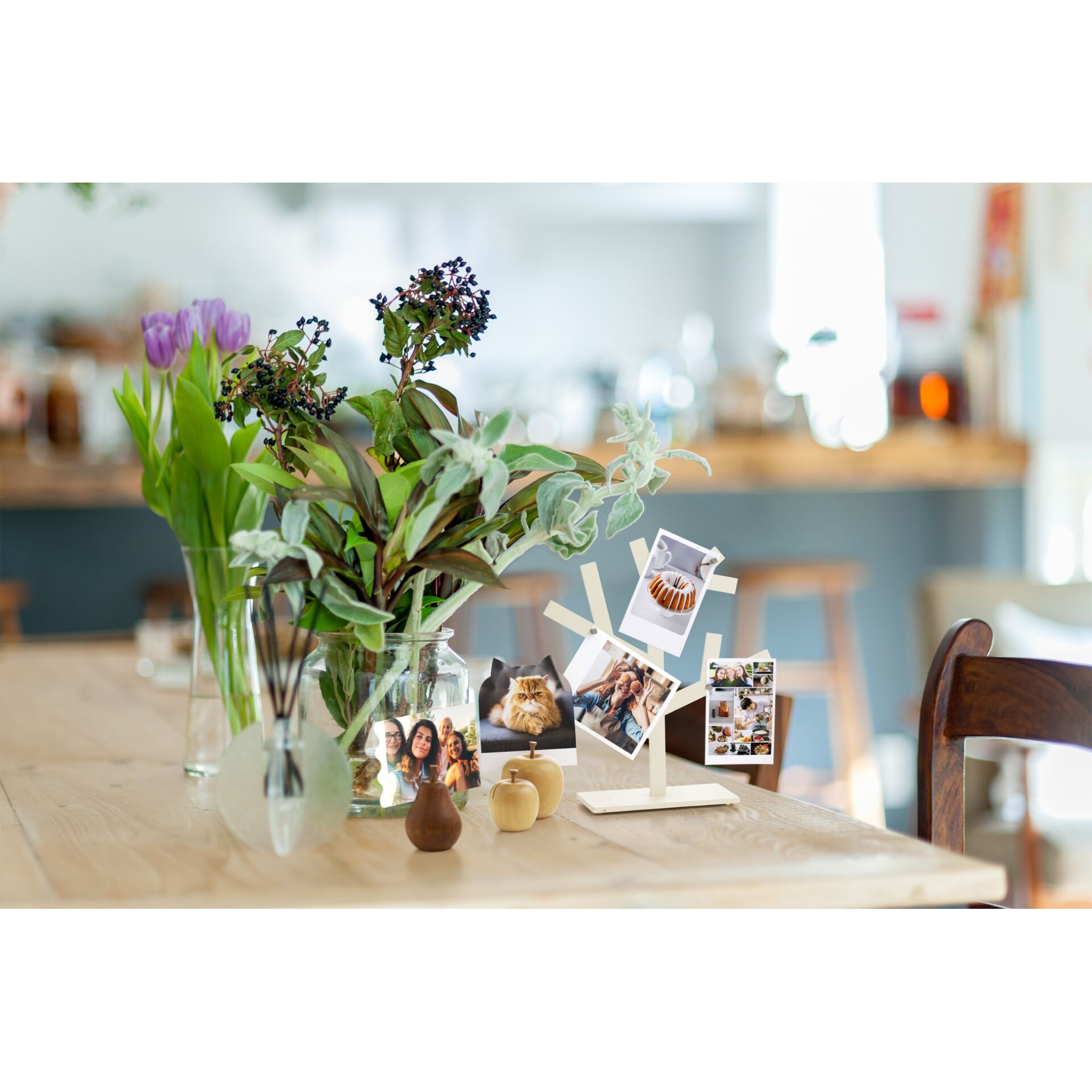 Tabelle, Esstisch, Blumen-Arrangement, Blumenstrauß, Tischplatte