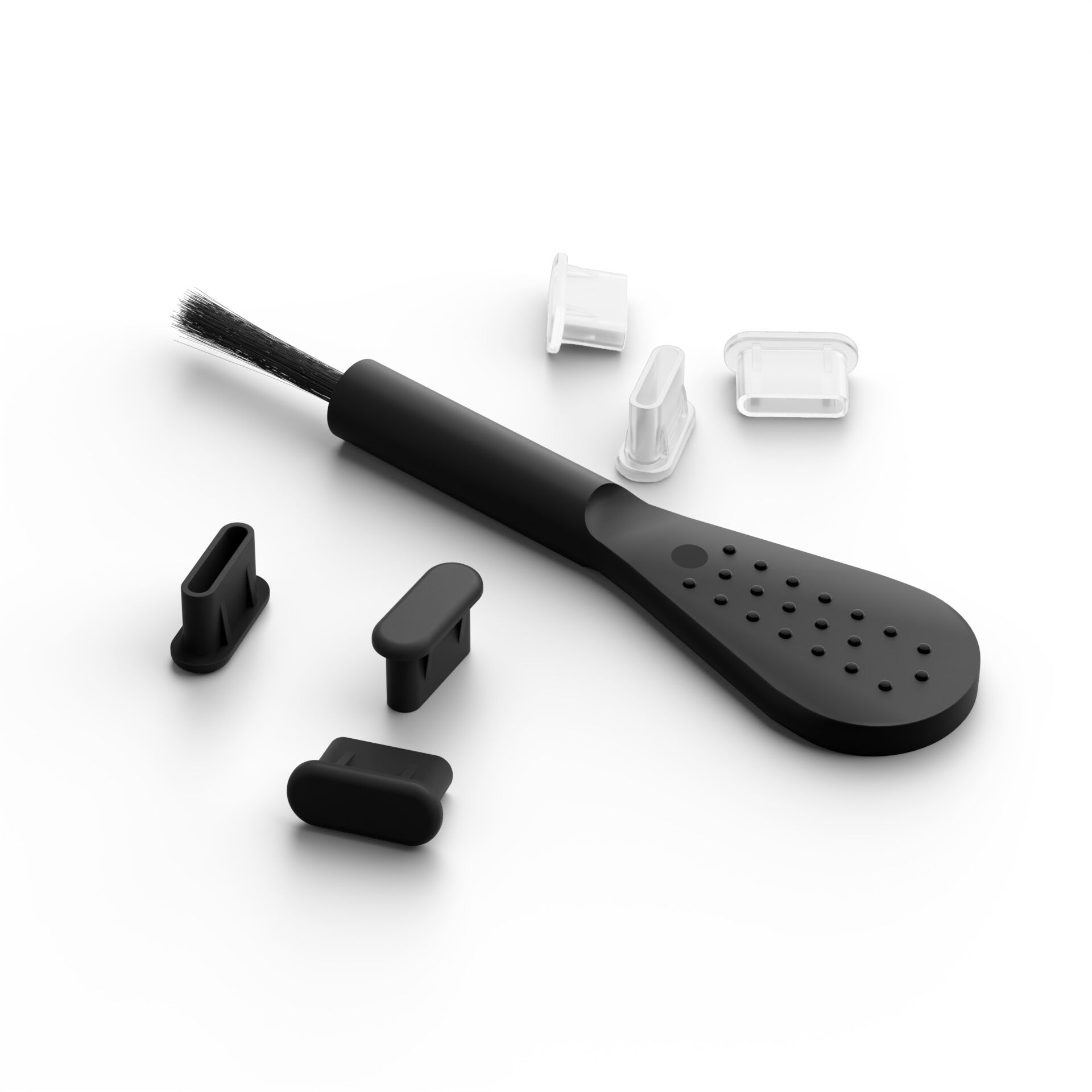 BBQ-Bürste, Reinigungsbürste, Ausgiesser, wiederverwendbarer Deckel, Werkzeug-Set