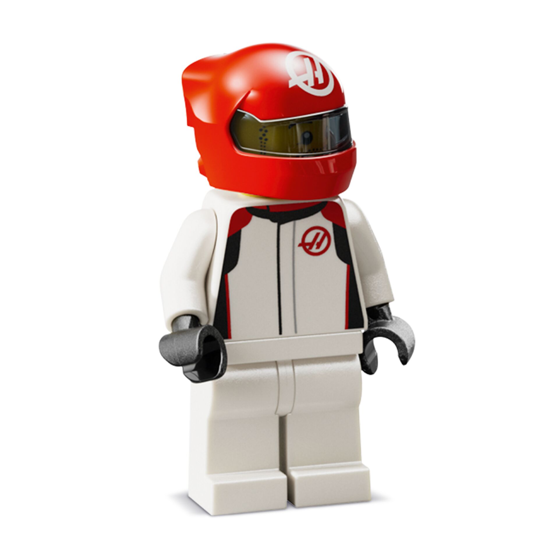 Kleine Rennfahrerfigur,  LEGO Minifigure,  Rennhelm,  Rennanzug,  Fahreraccessoire