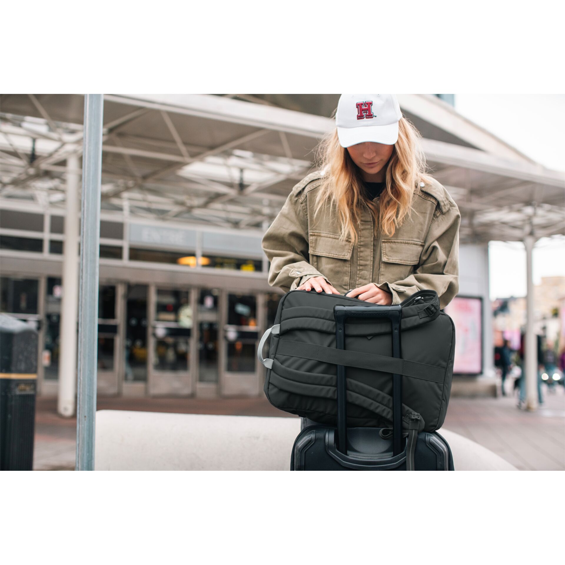 Gepäck, Erwachsener, Weiblich, Person, Frau