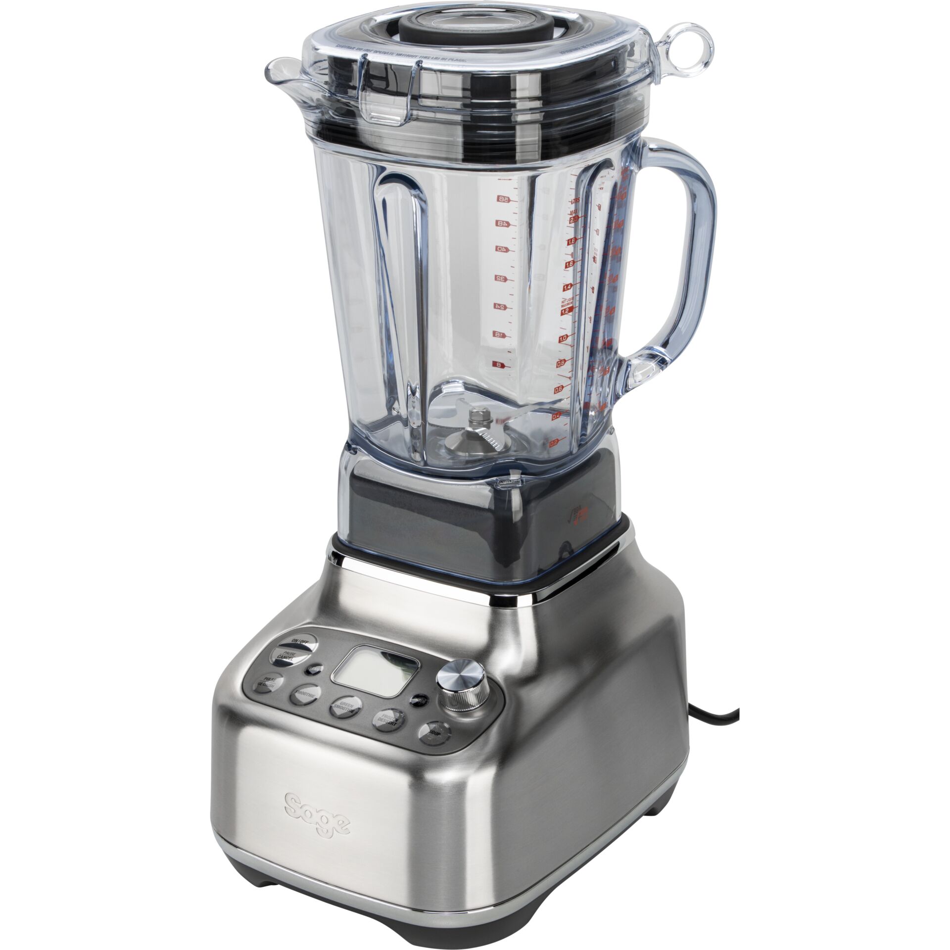 Blender, Küchenmixer, Glasbehälter, Stromversorgung, Digitalanzeige