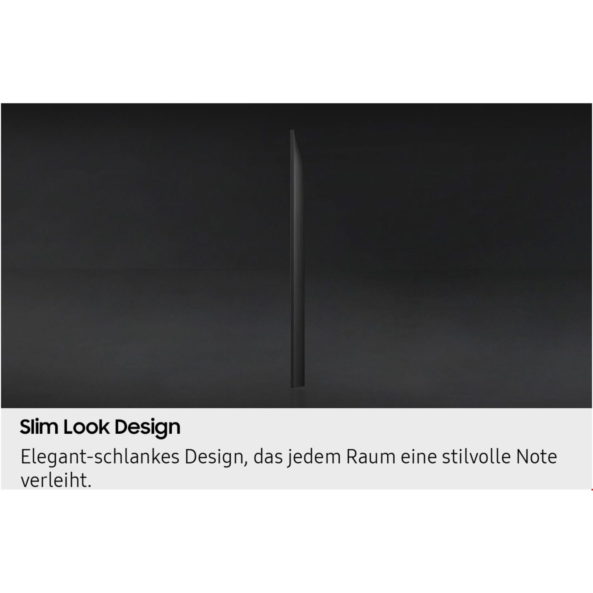 Slim Design, Fernsehmonitor, Ultra schmal, Schwarz, Flaches Panel