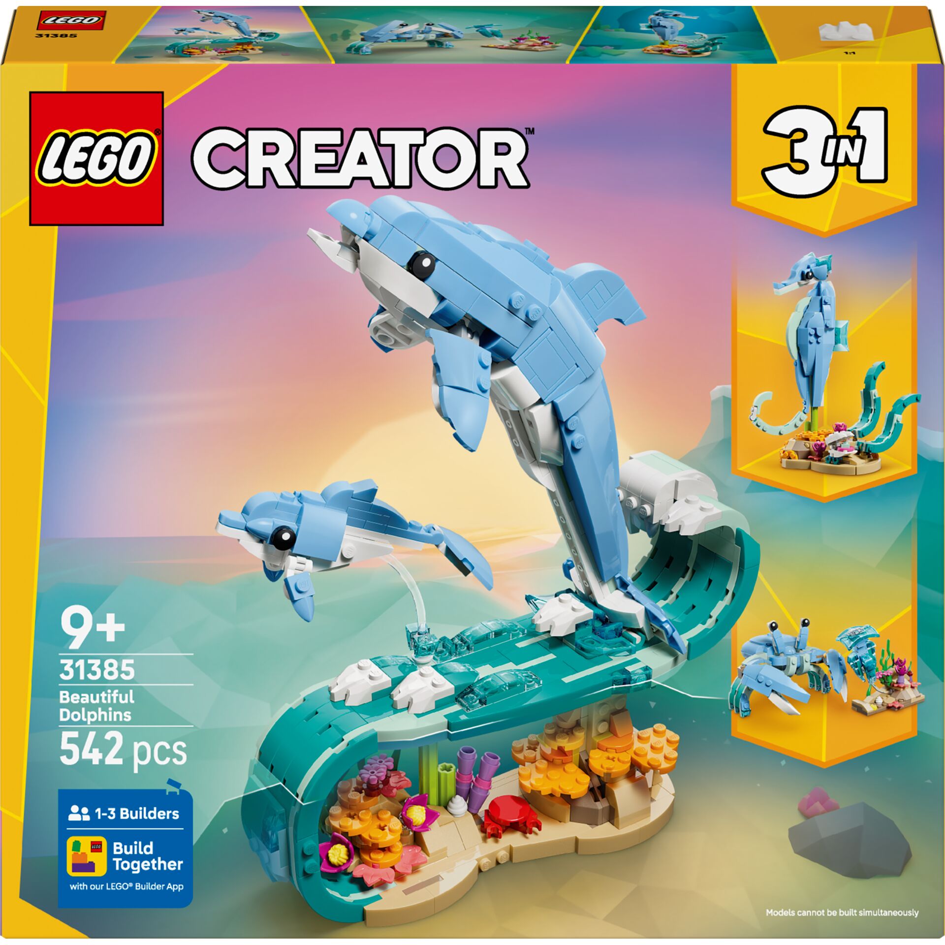 LEGO Creator 31385 Meerestiere:  Wunderschöne Delfine