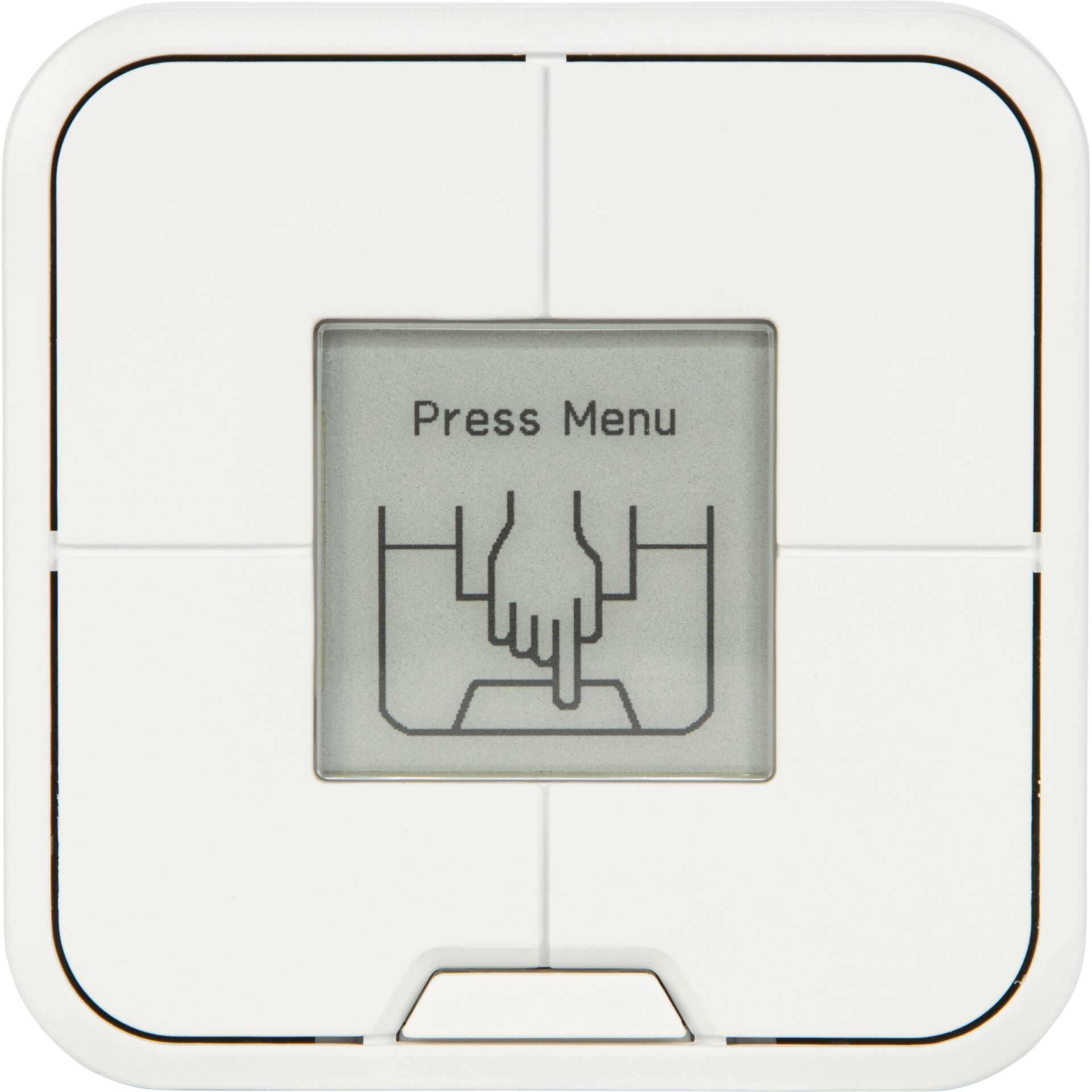Bedienpanel, LCD-Display, weiß, quadratisch, Touchbedienung
