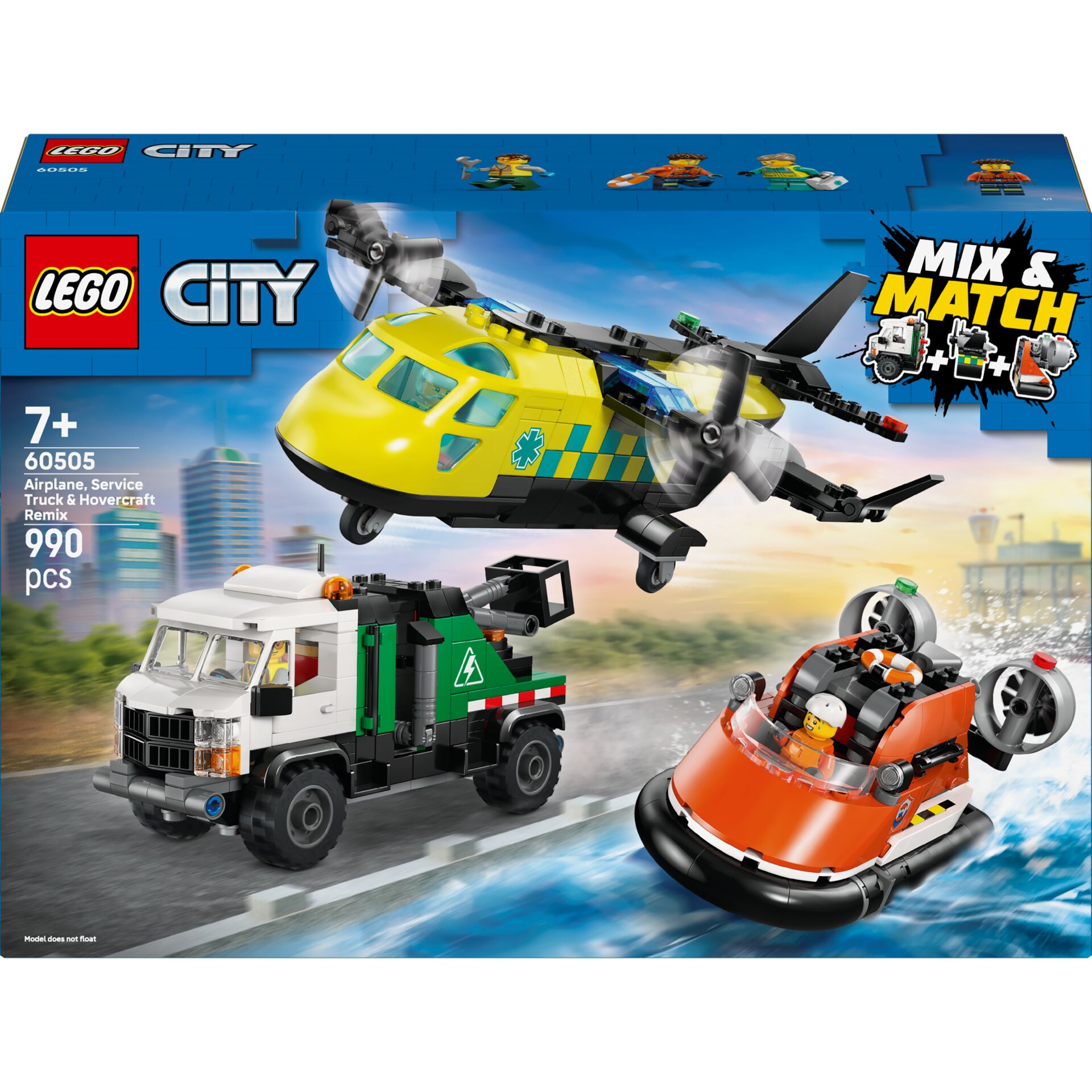 LEGO City 60505 Kombiset mit  Flugzeug, Fahrzeug und Boot