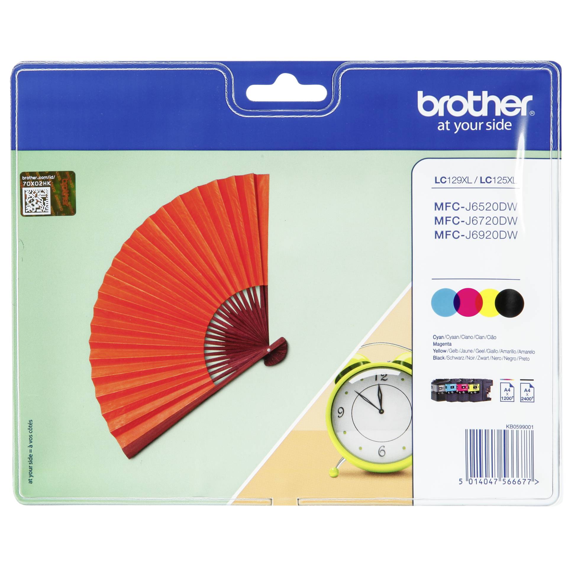 Brother LC-129 / LC-125 XL  Value Pack BK/C/M/Y