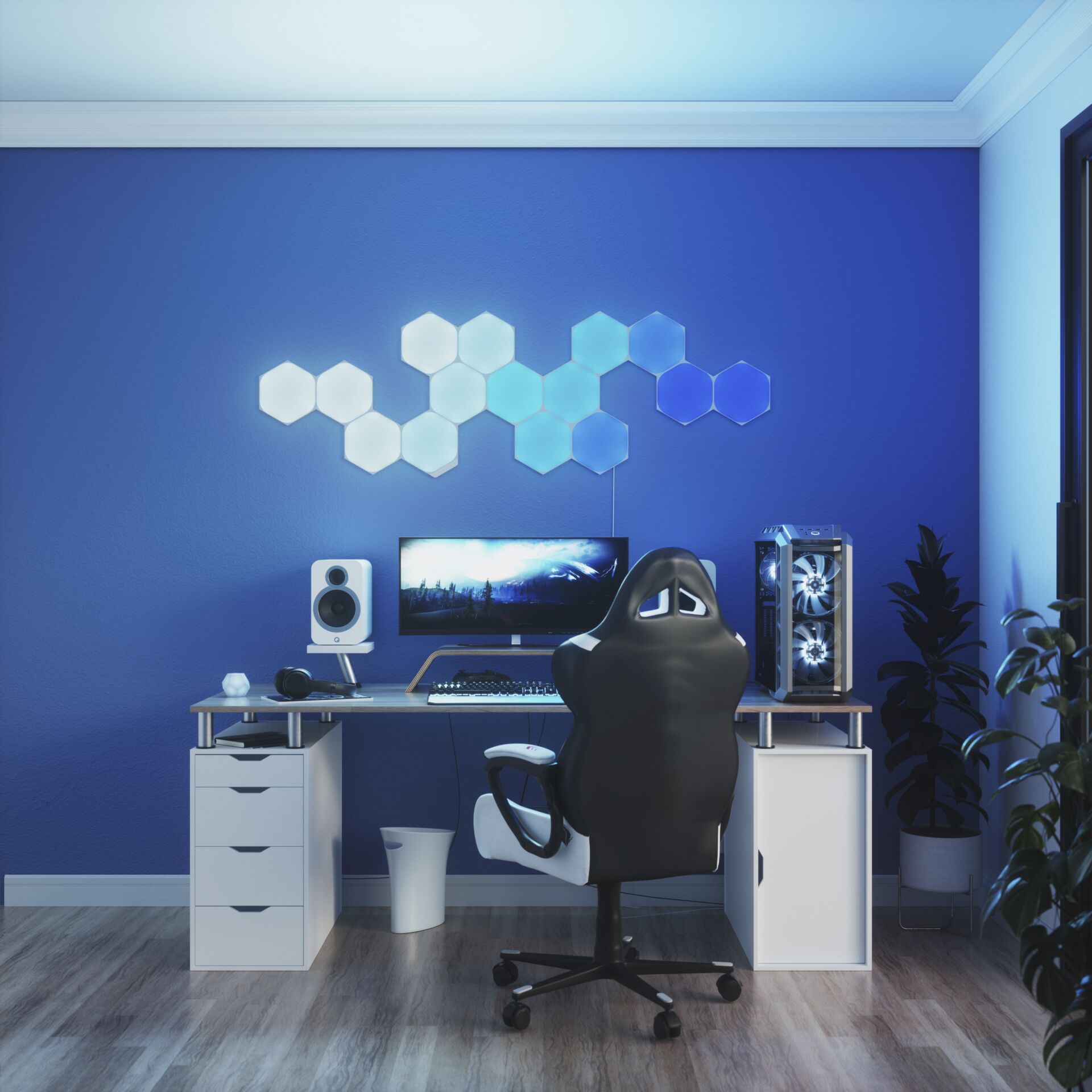 Moebel, Tabelle, Schreibtisch, Sprecher, Drinnen