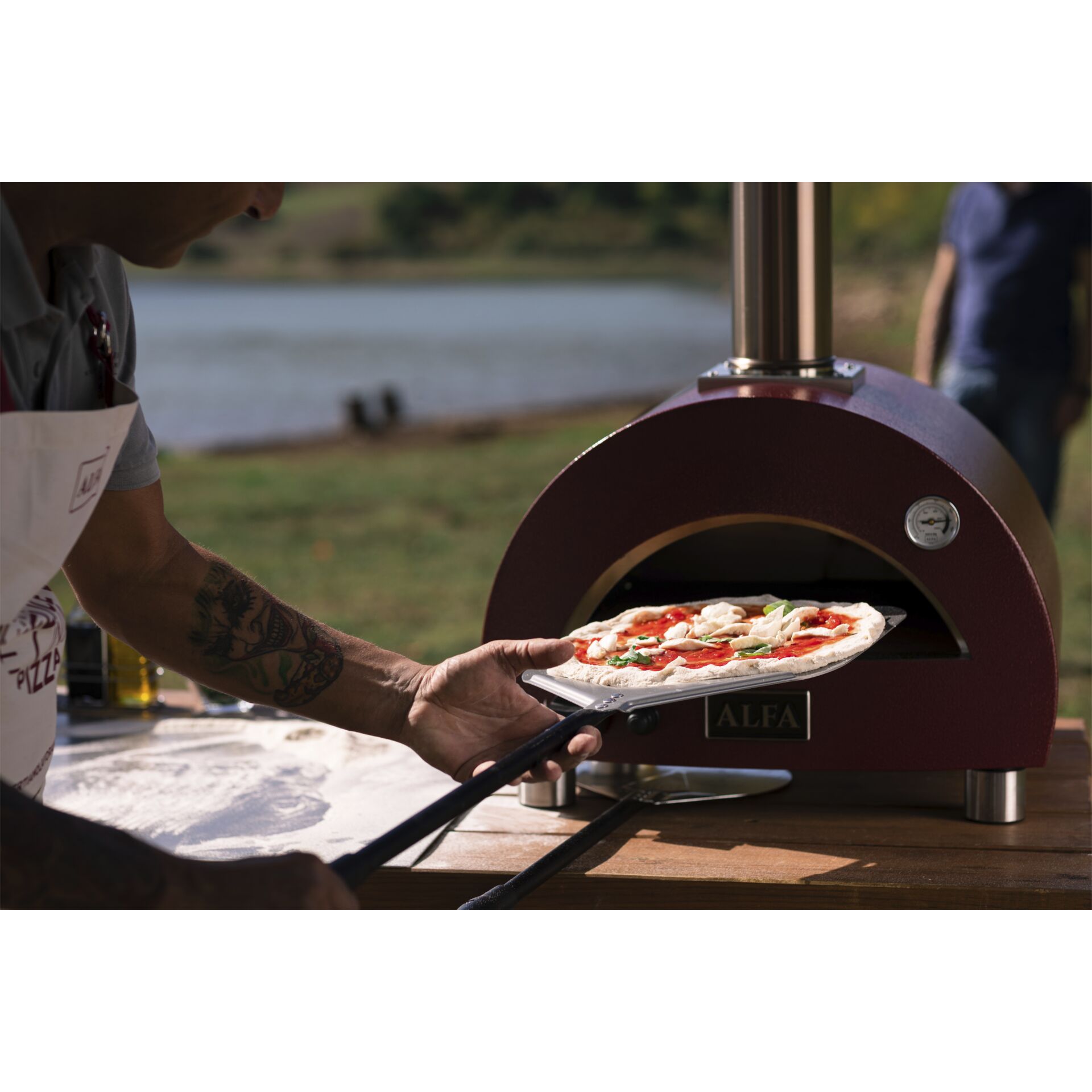 Pizza, Backen, Kochen, Person, Grillen