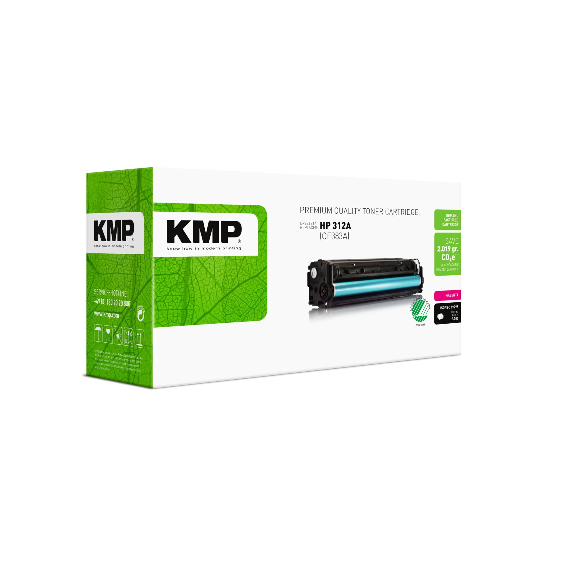 Computerausrüstung, Elektronik, Hardware, Adapter, Werbung, Tonerpatrone, KMP, HP 312A, CF383A, Toner Schwarz