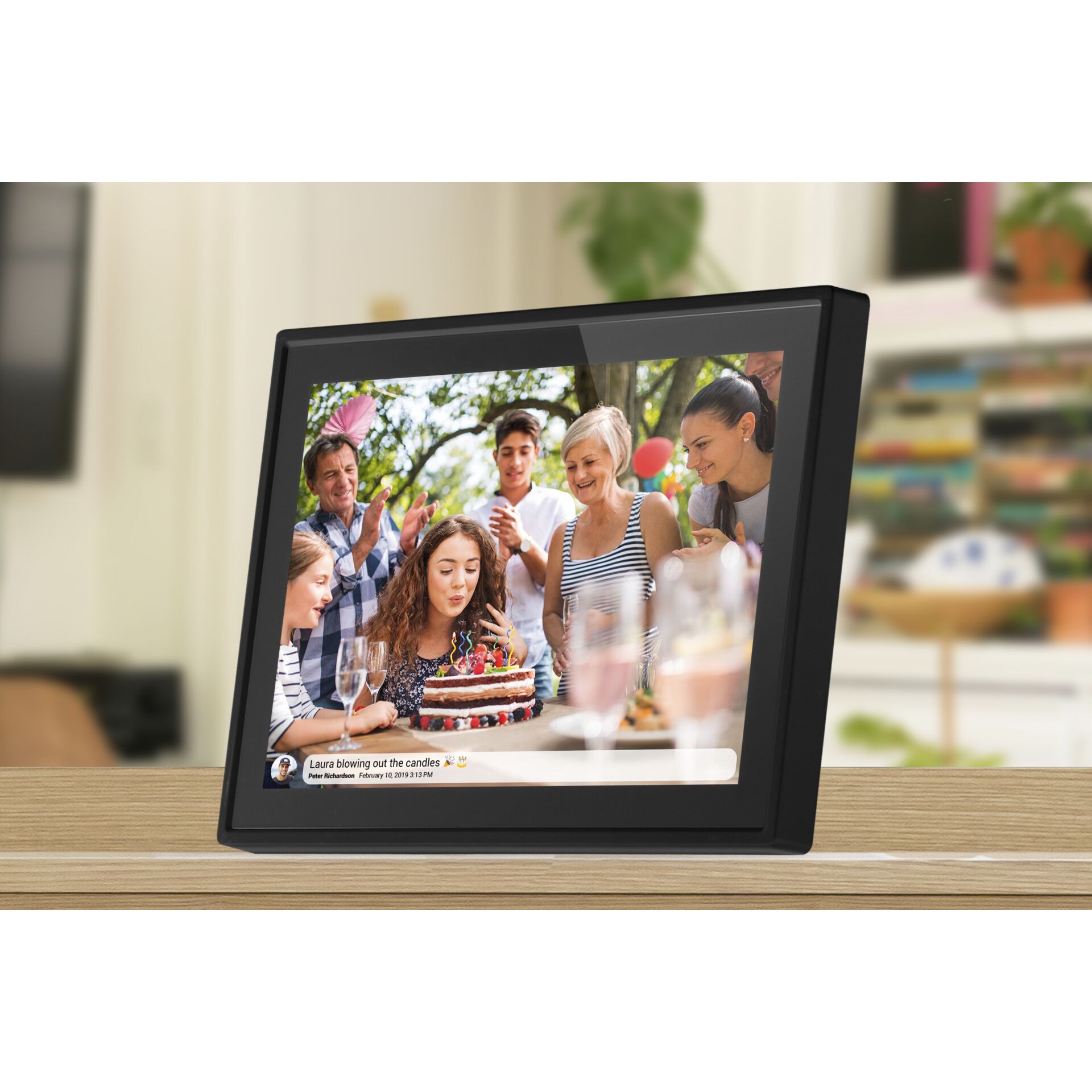 Überwachen, Bildschirm, Fotorahmen, Geburtstagstorte, Person