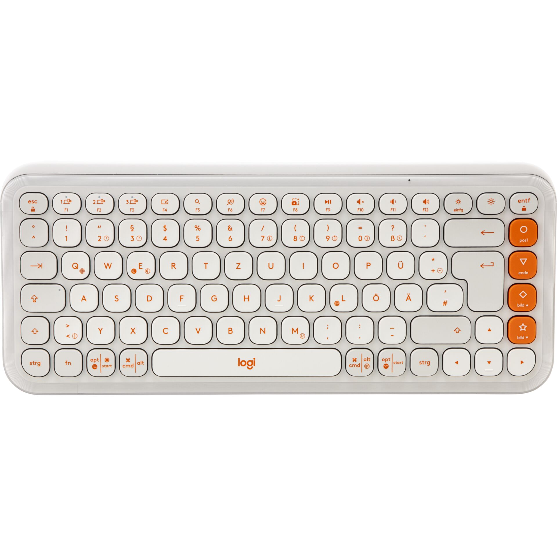 Tastatur, Kabellose Tastatur, QWERTZ, ASCII, Kleine Tastatur, Tastatur, Kompakt, QWERTZ, Kabellos, USB-Tastatur