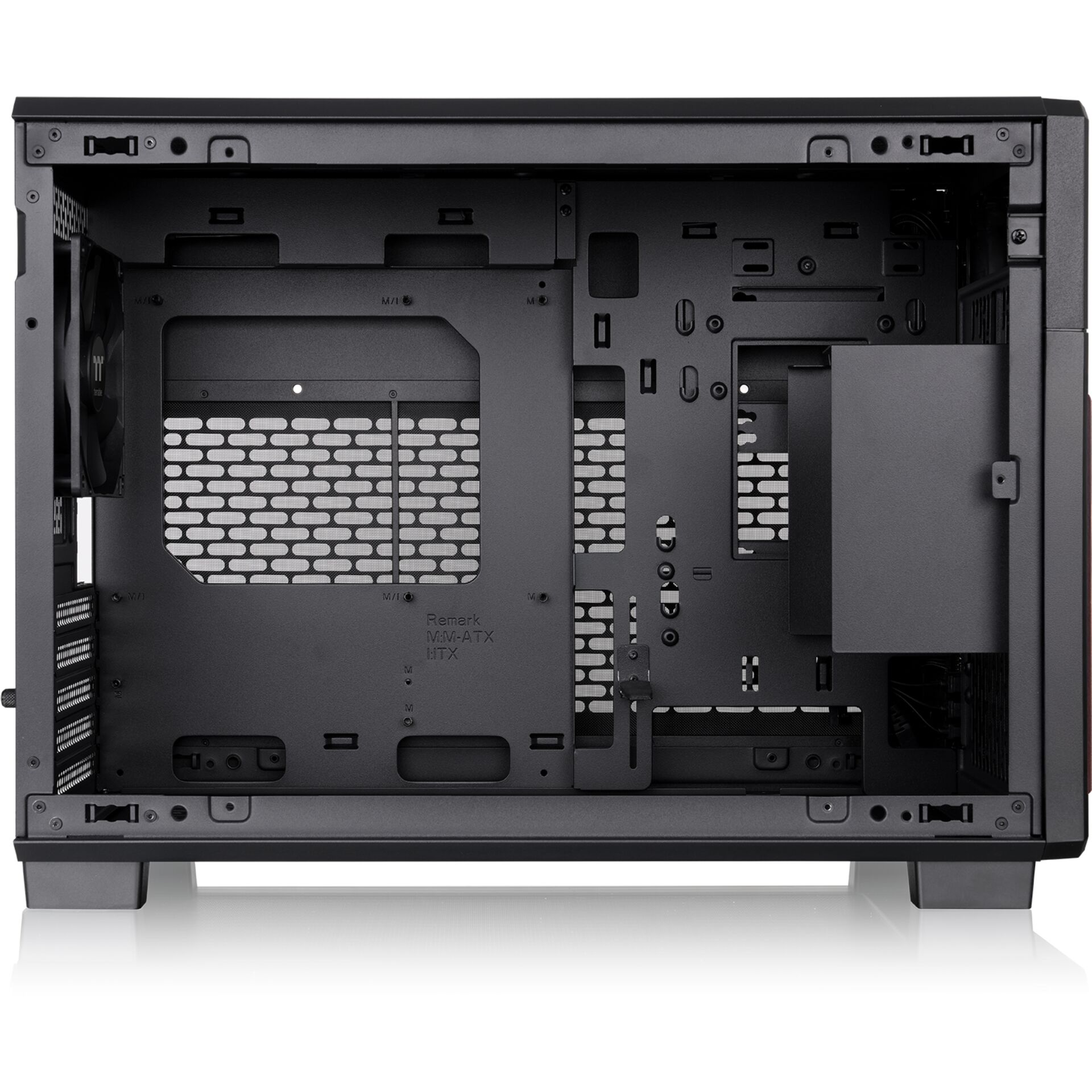 PC-Gehäuse, ATX-Format, Seitenlüftung, HDD/SSD-Schacht, Backplane frei