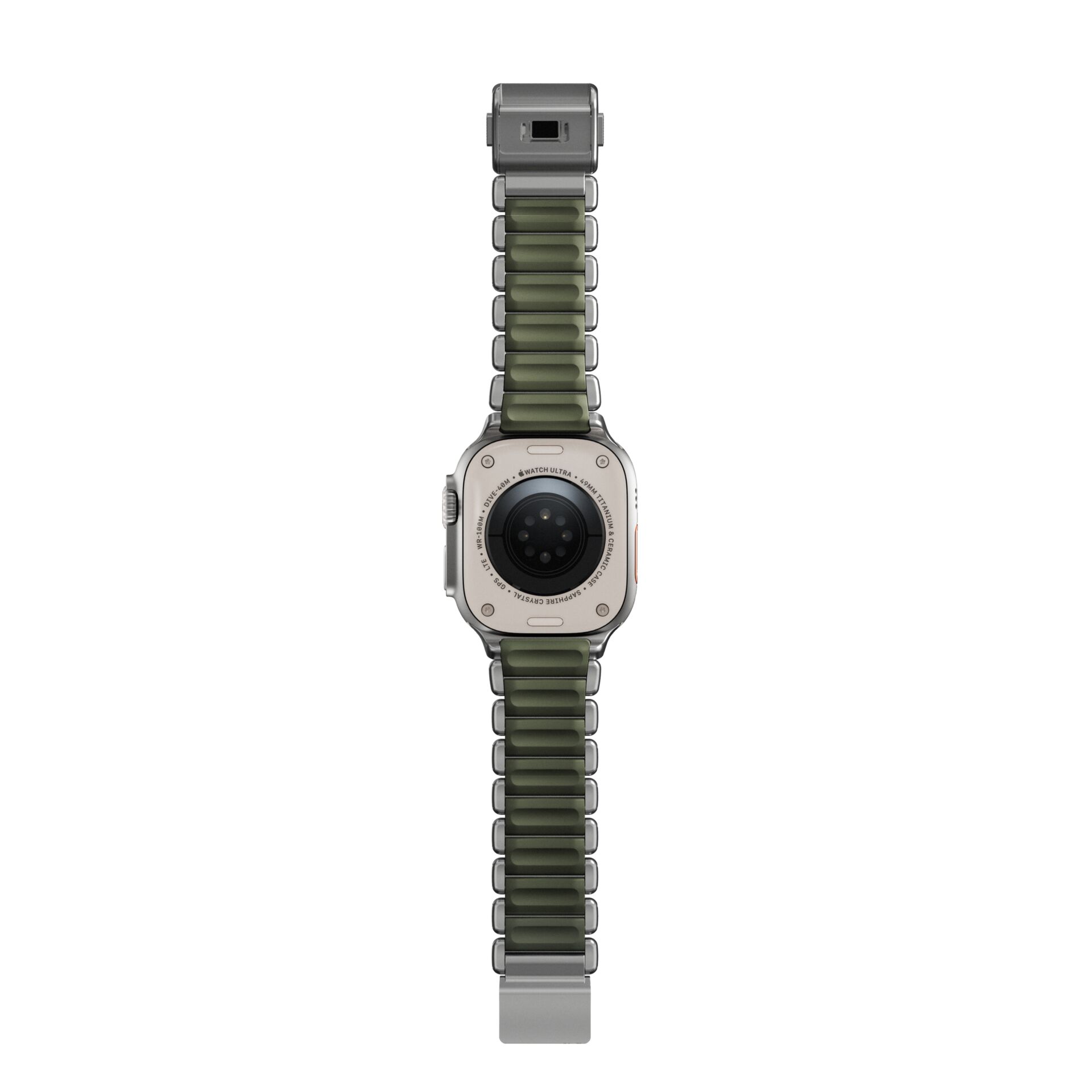uhr, smartwatch, grüneband, edelstahl, kamera-linse