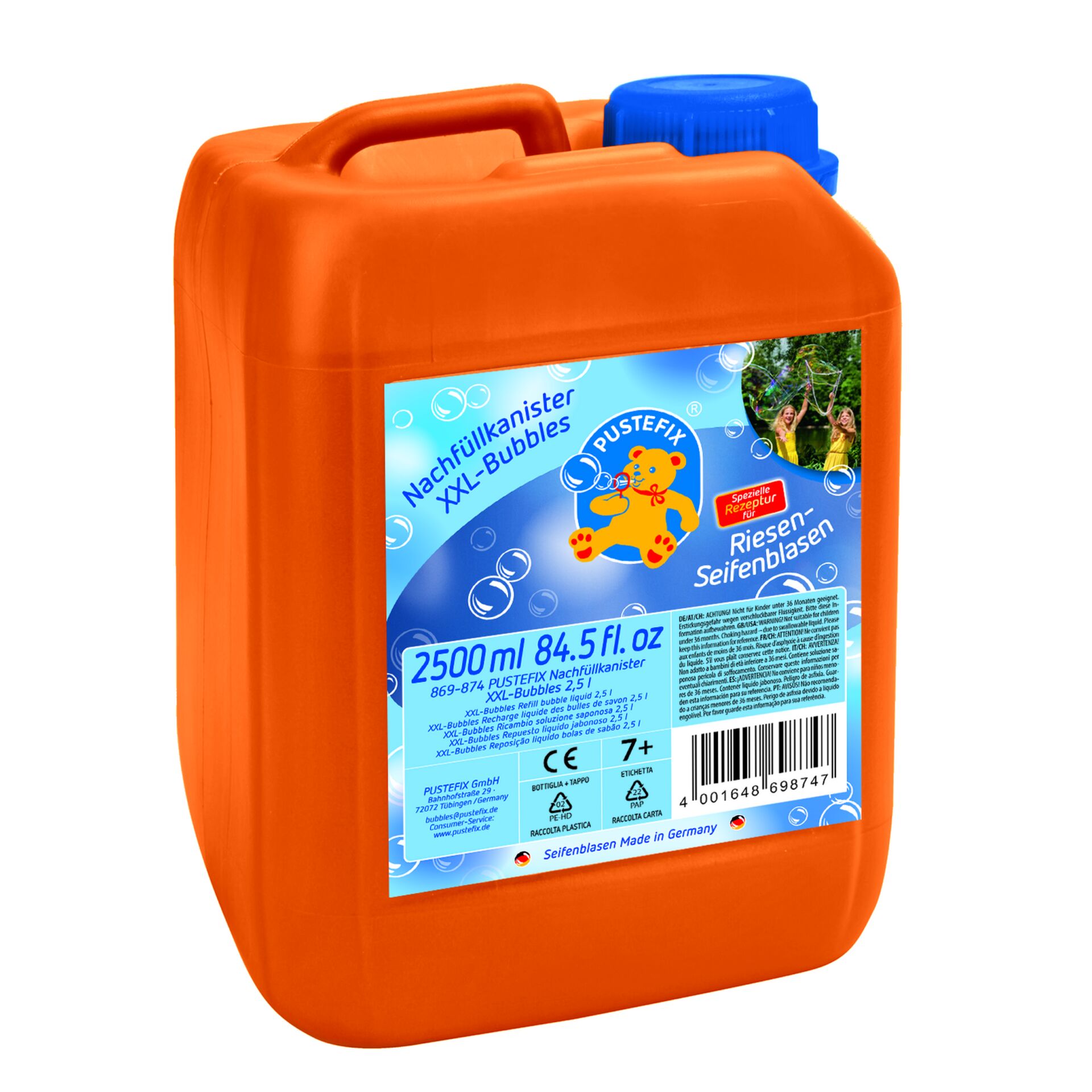 PUSTEFIX Nachfüllkanister  XXL-Bubbles 2,5 l