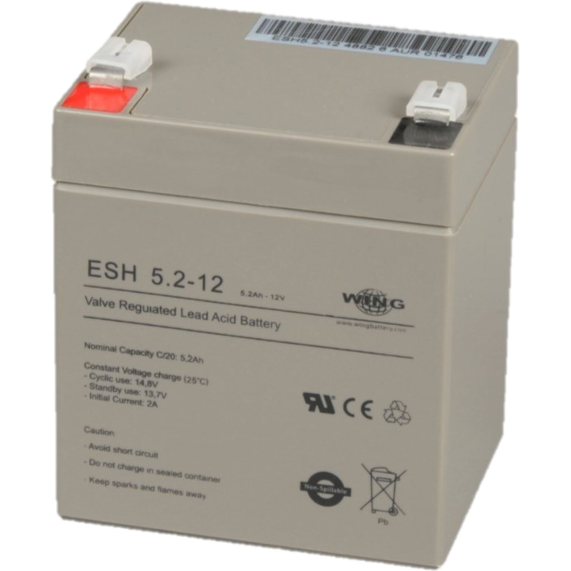 Blei-Säure-Batterie, Versiegelte Batterie, Ventilregulierte, 5,2-12, Batteriemodul