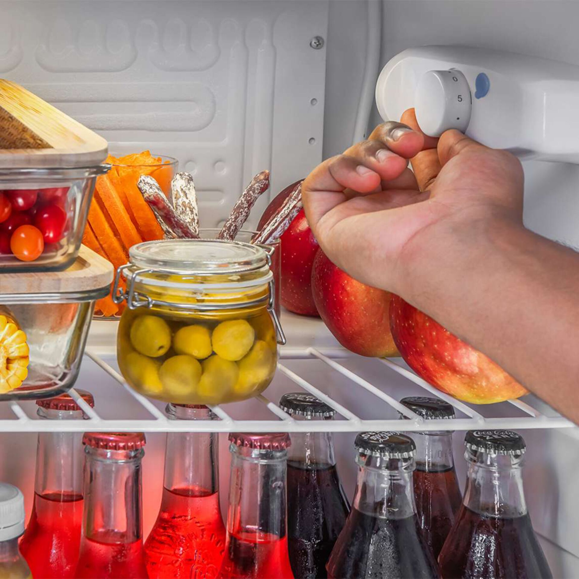 Fridge, Fridge contents, Olives, Picks, Apples