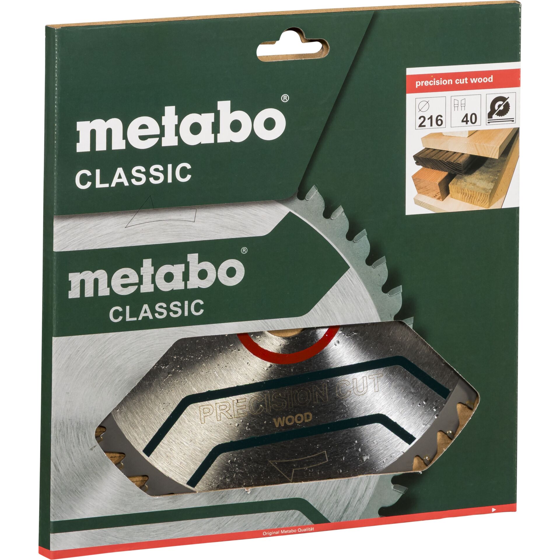 Kreissägeblatt, Holzsägeblatt, Metabo Classic, Stahl, Zahnsegment